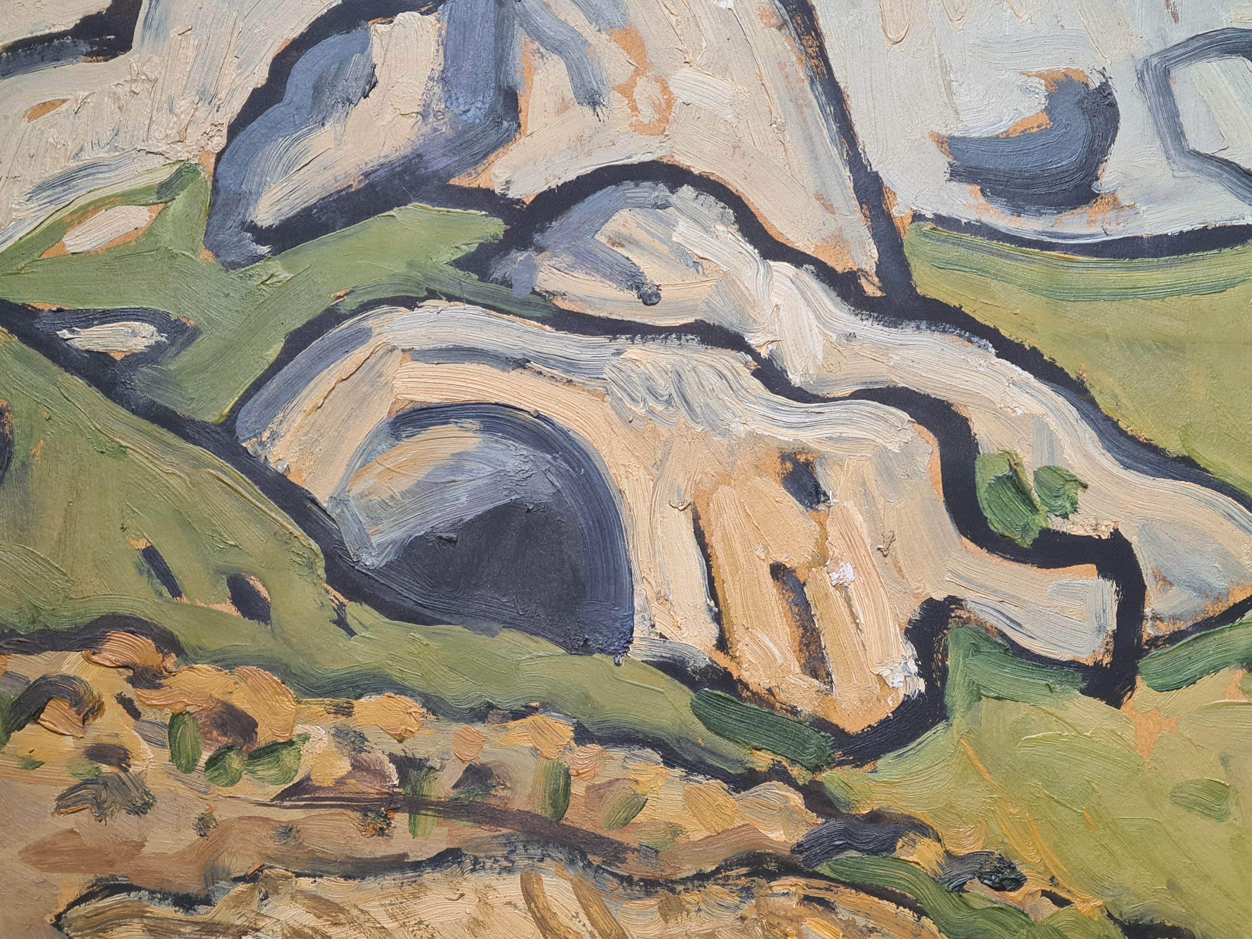 French Expressionist Provençal Landscape, La Grotte For Sale 2
