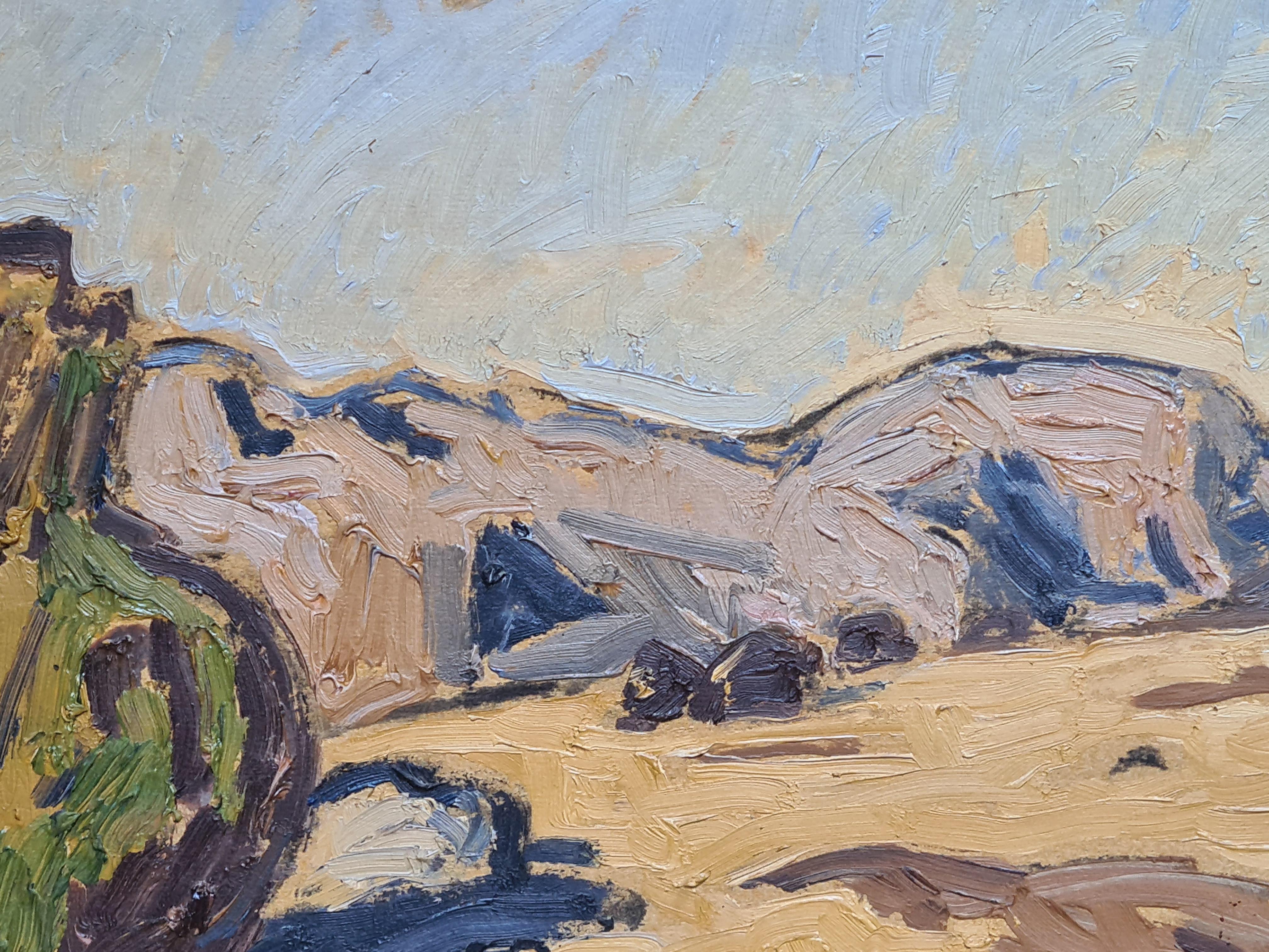 French Expressionist Provençal Landscape, Plateau au Verdon 1