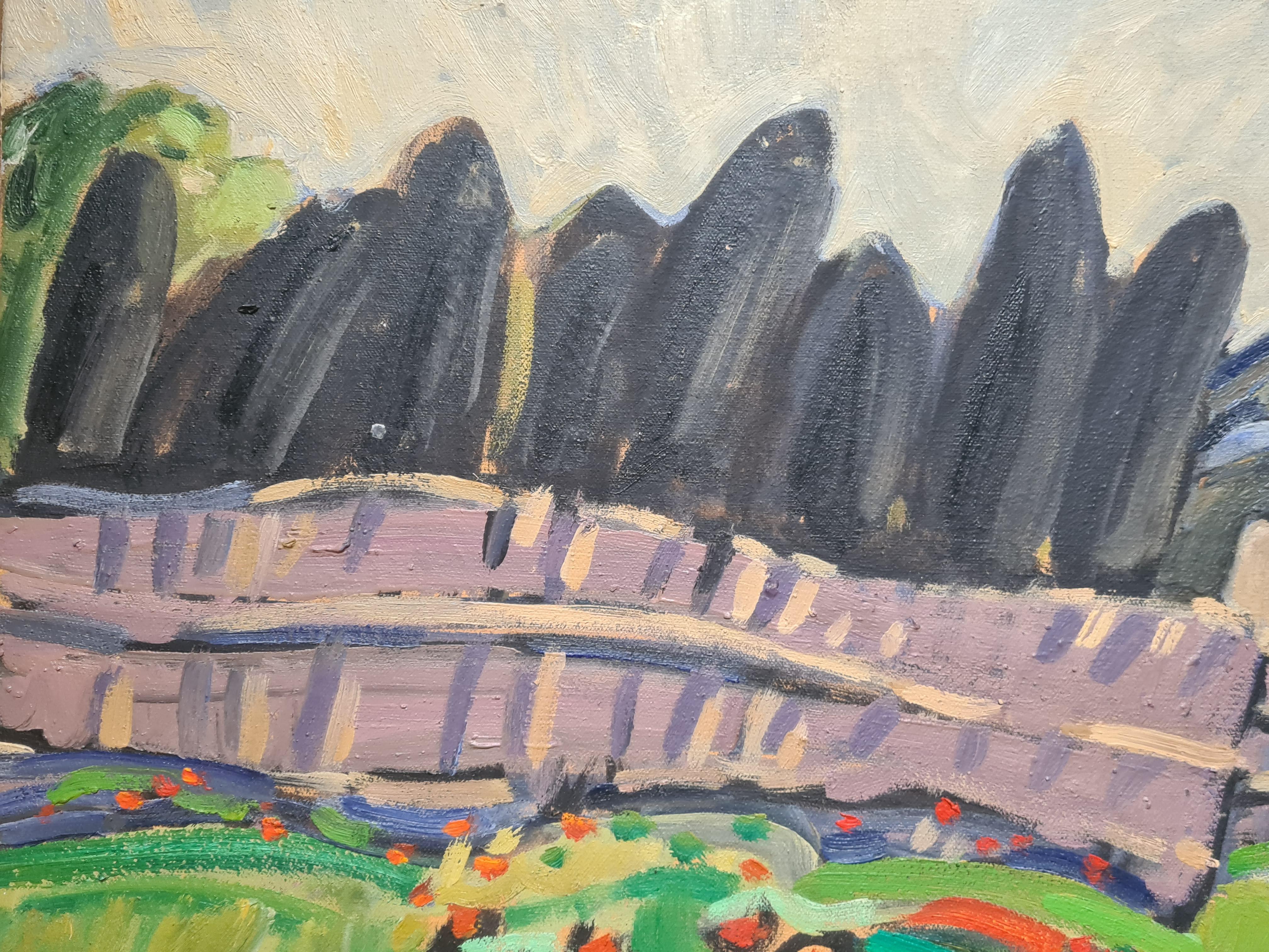 Paesaggio provenzale espressionista francese, 