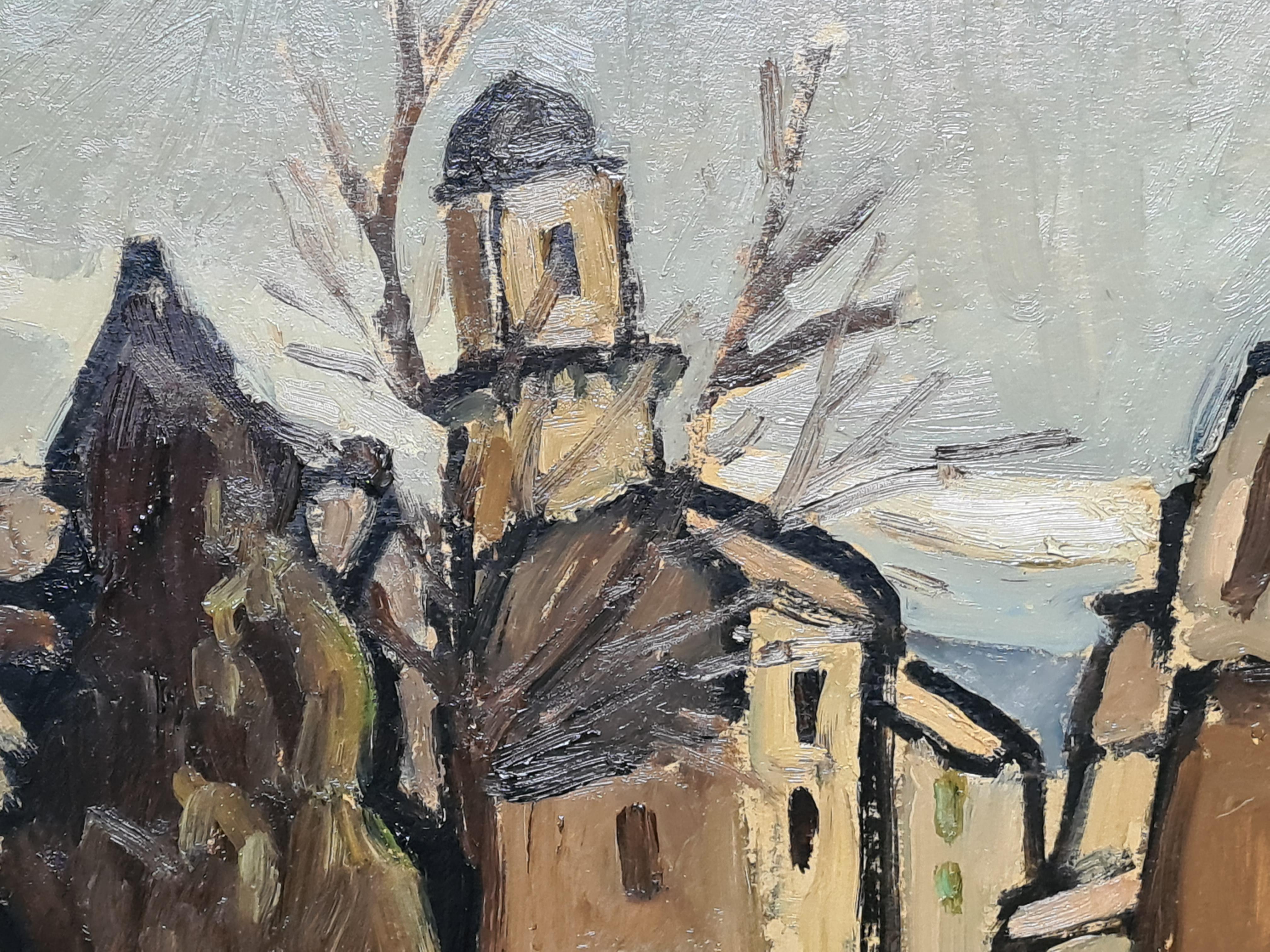 Paesaggio provenzale espressionista francese, Boulbon, Il villaggio dell'artista 4