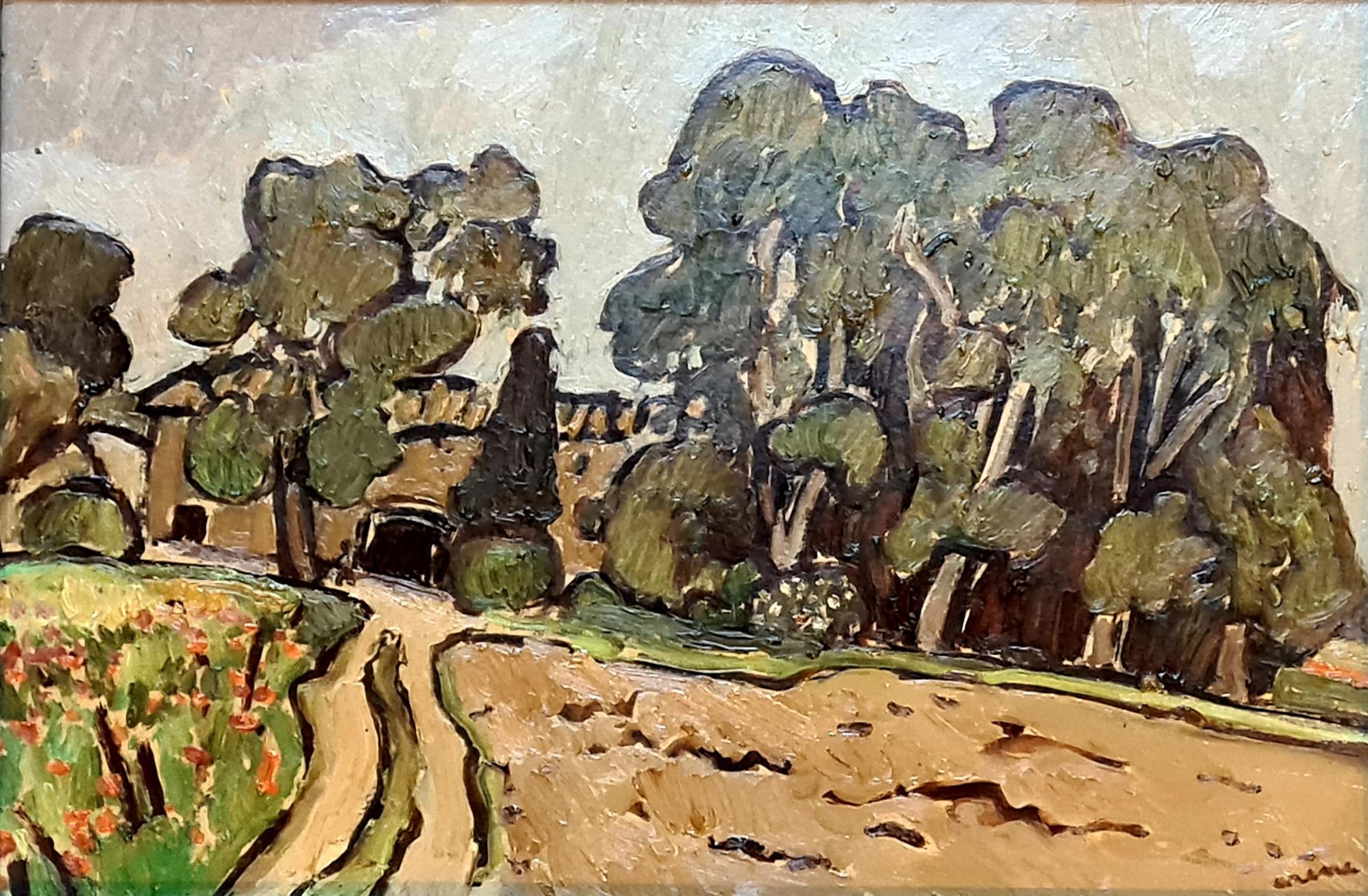 French Expressionist Provencale Landscape, The Bastide, Mas de la Source
