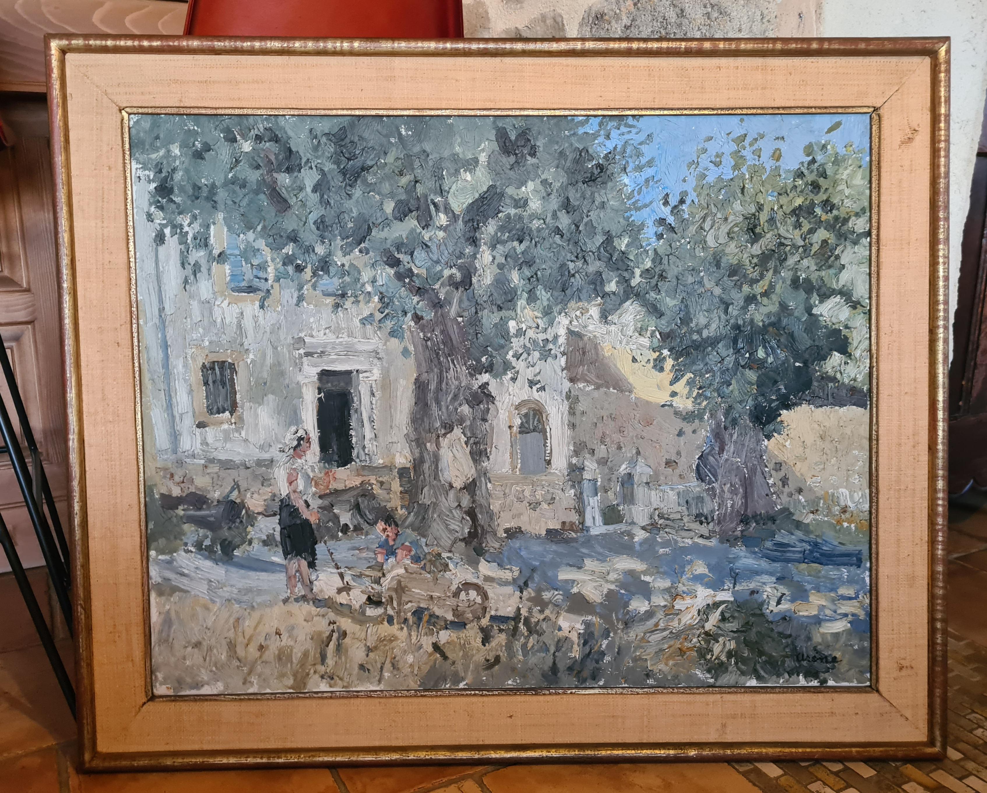 French Impressionist Oil on Canvas of The Bastide, Provence 2
