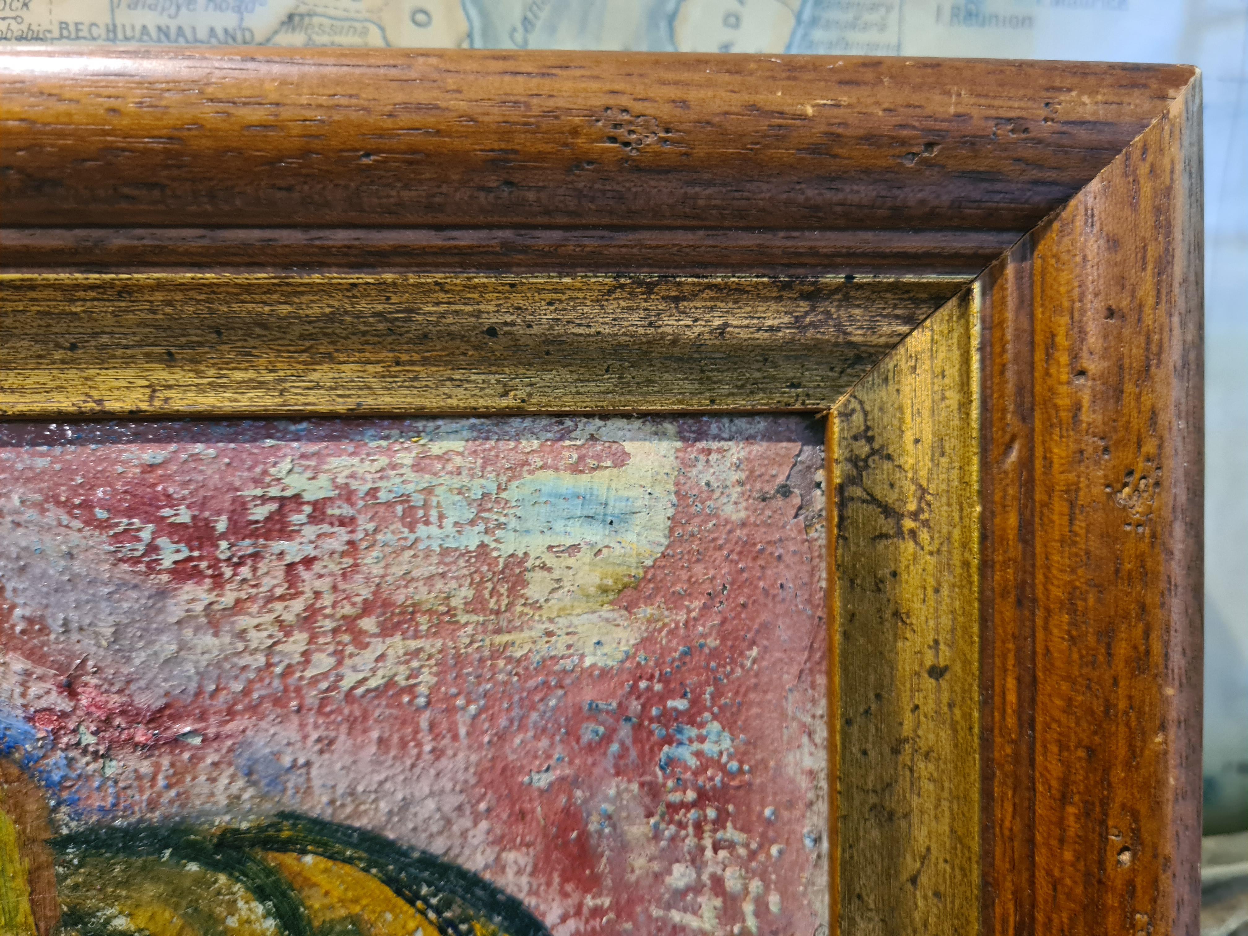 Französisches Öl auf Leinwand, Mitte des Jahrhunderts. Hommage an Cézanne