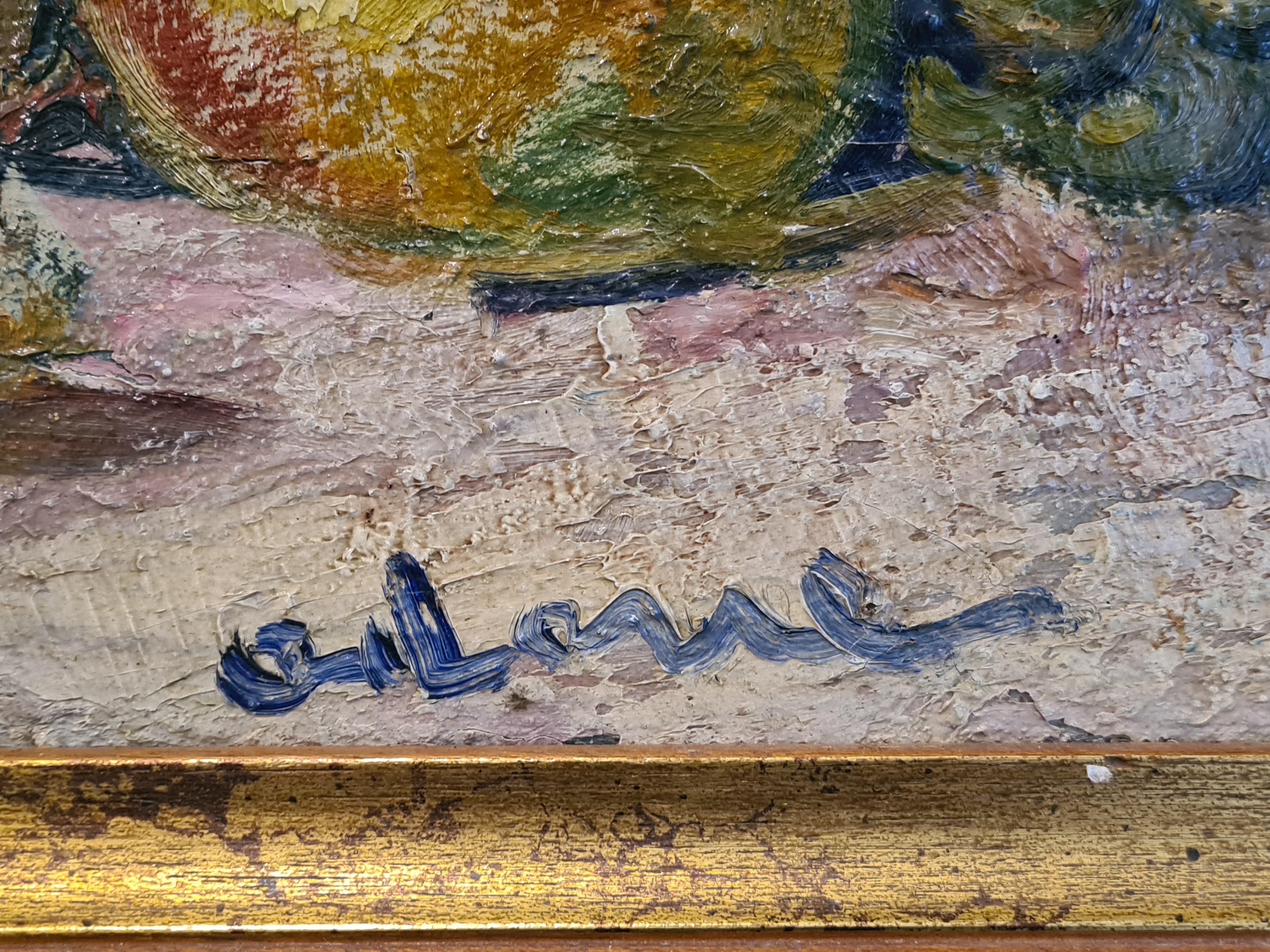Französisches Öl auf Leinwand, Mitte des Jahrhunderts. Hommage an Cézanne