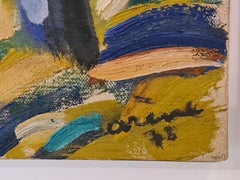 Le Chemin Bleu, Oil On Canvas, French Fauvist Provencale View