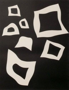 Jean Arp Lithograph 29" x 23" Mid Century Modern Abstract Art