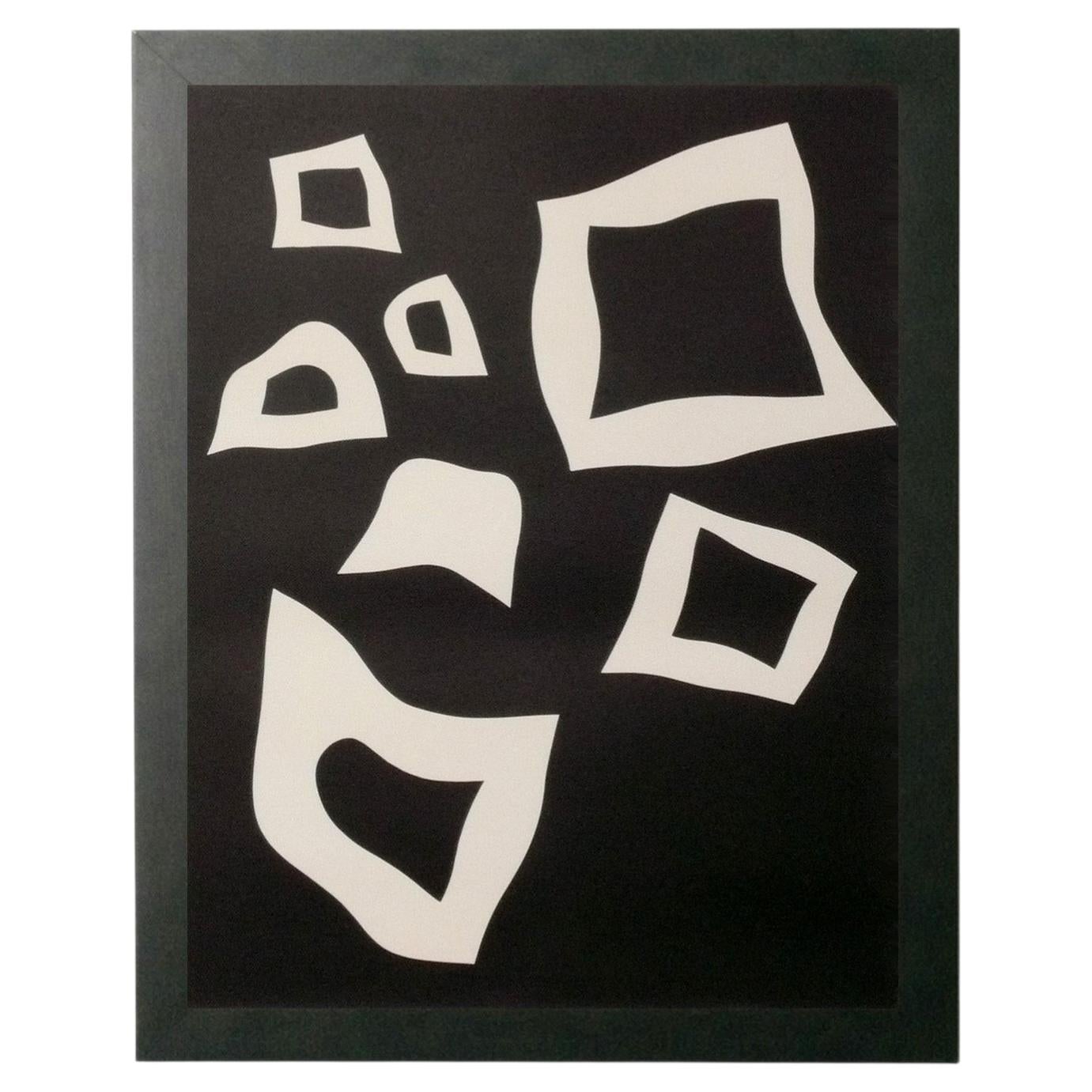 Jean Arp Lithograph 29" x 23" Mid Century Modern Abstract Art