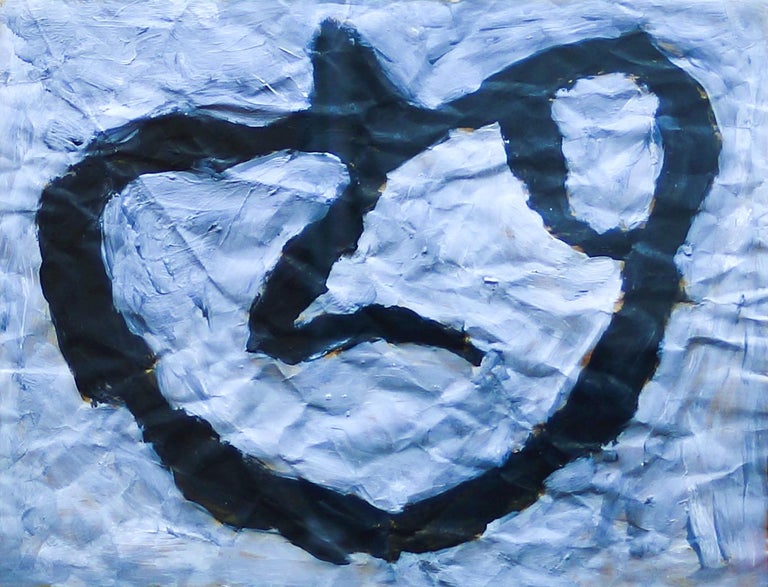Jean Arp Crumpled Paper Original Oil On Crumpled Paper By Jean