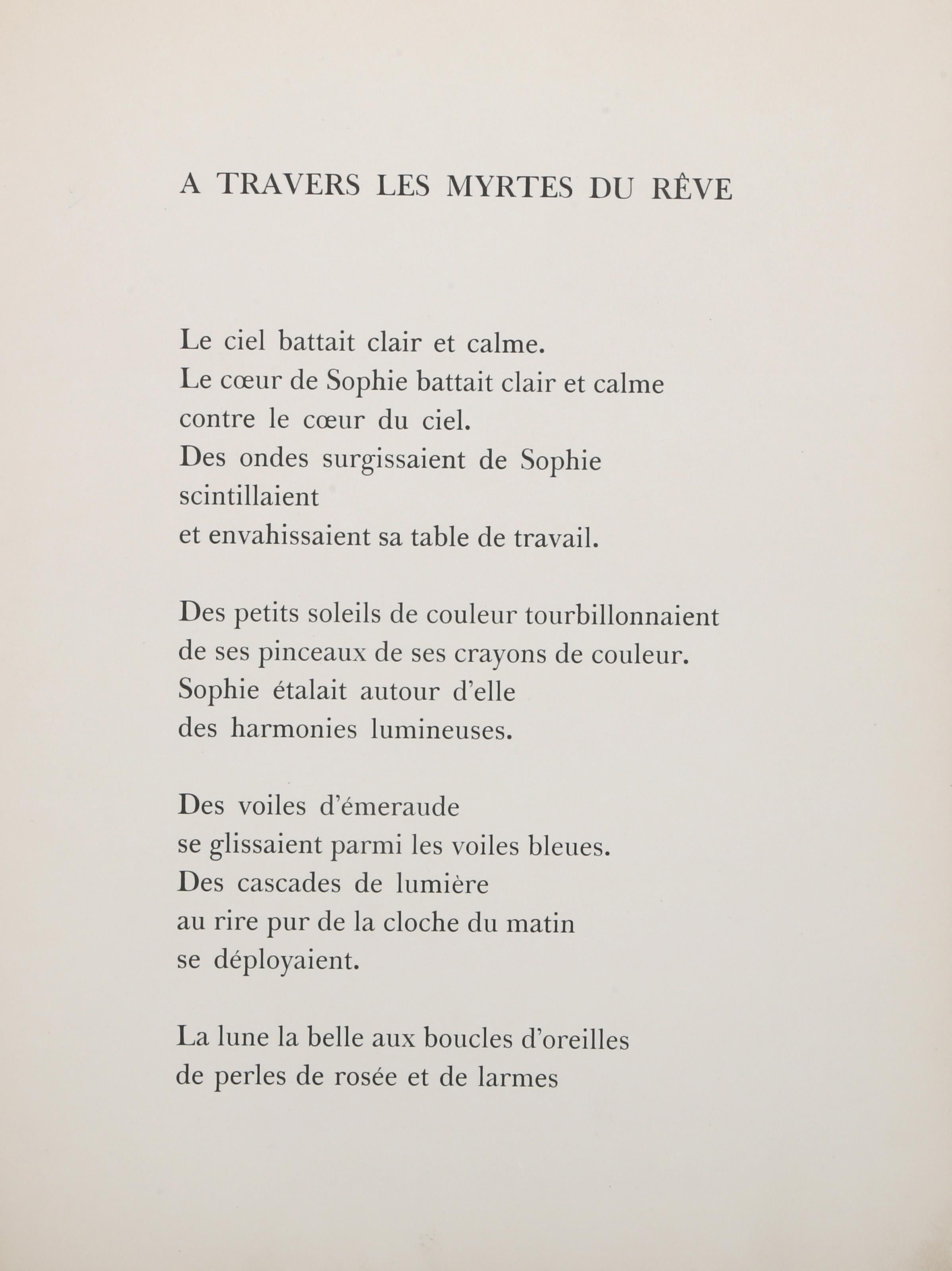 A Travers Les Myrtes du Reve, Minimalist Etching by Jean Arp 3