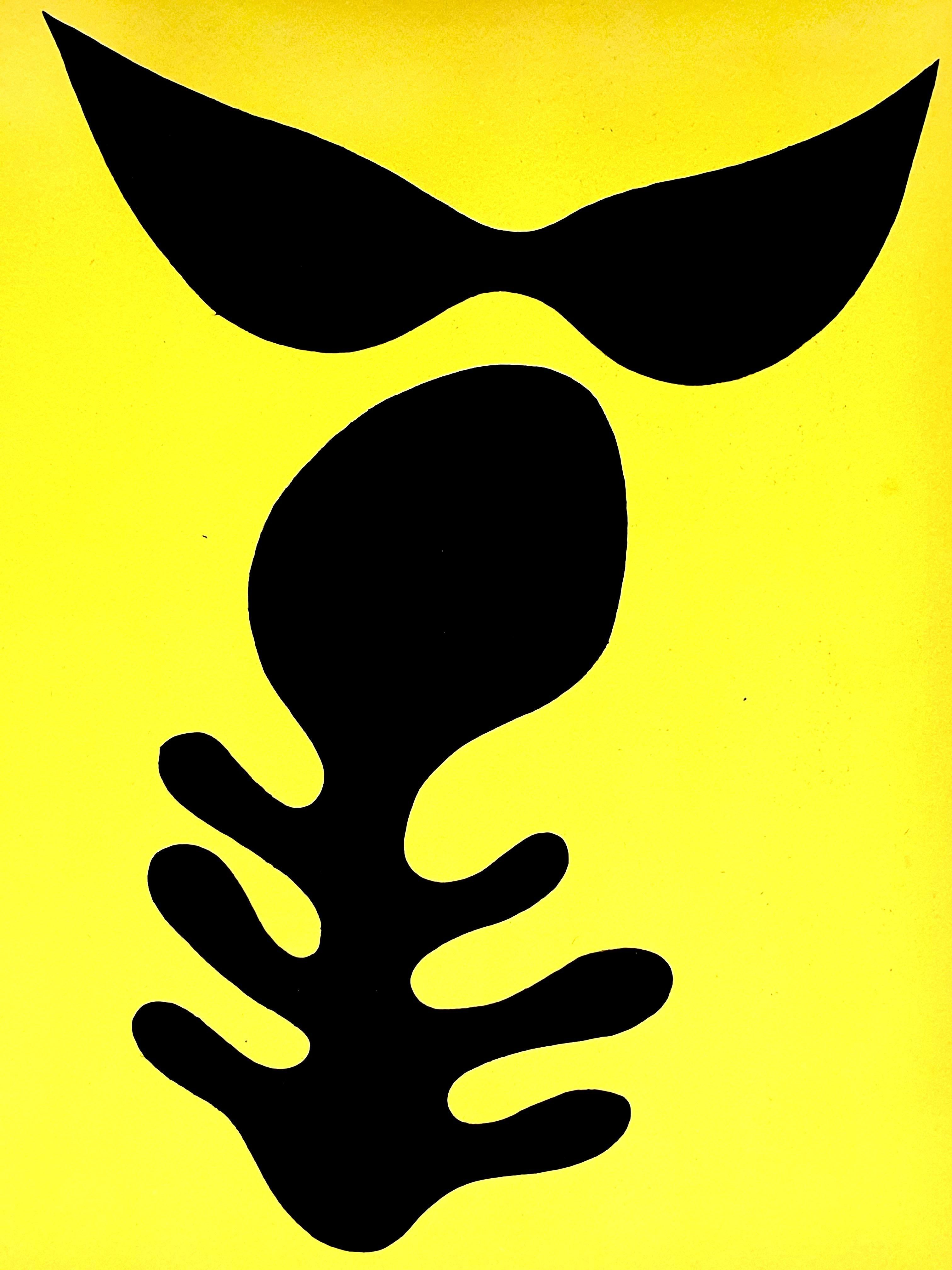 nach Jean Arp -  Moustaches et Squelette - Pochoir im Angebot 2