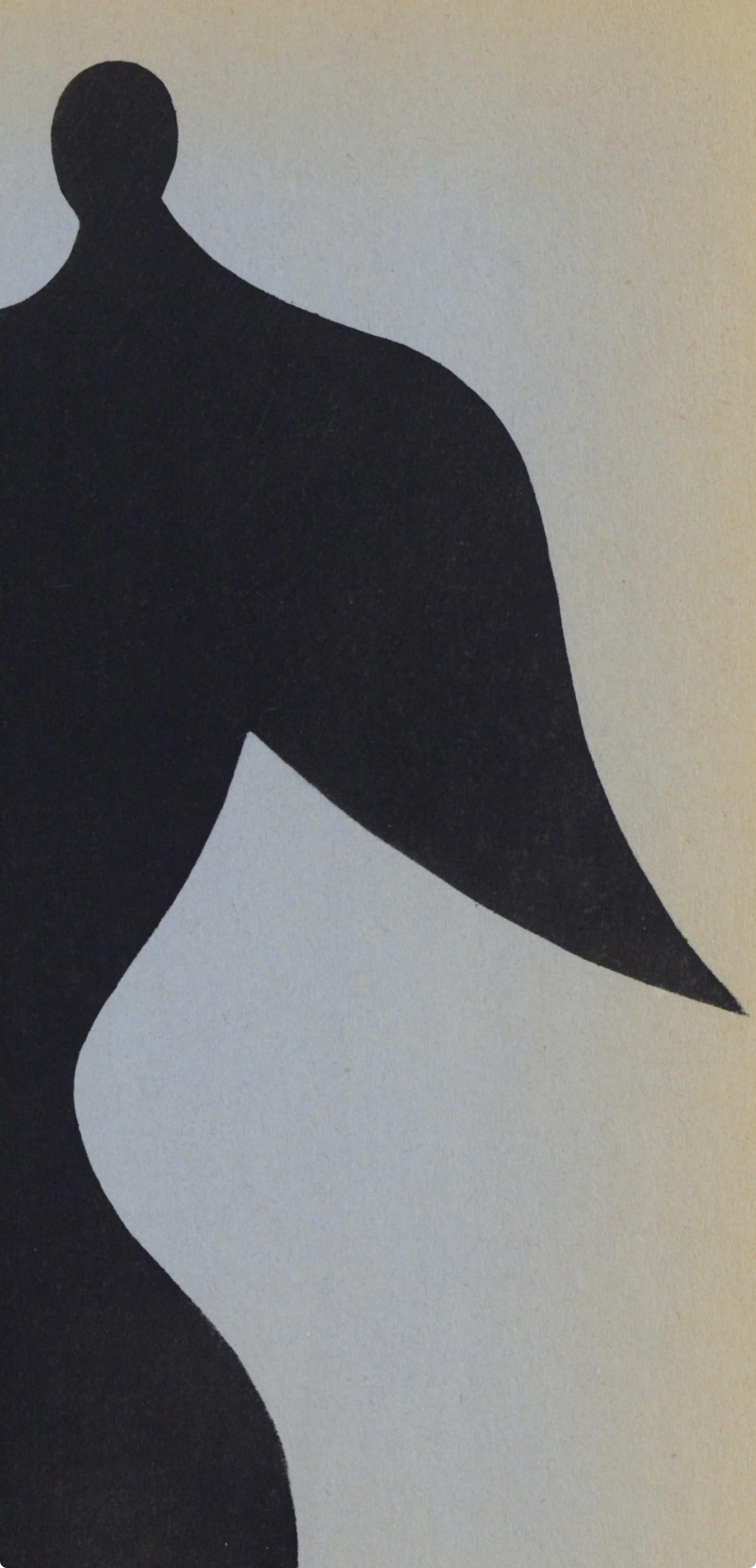Arp, Personnages, XXe Siècle (after) - Surrealist Print by Jean Arp