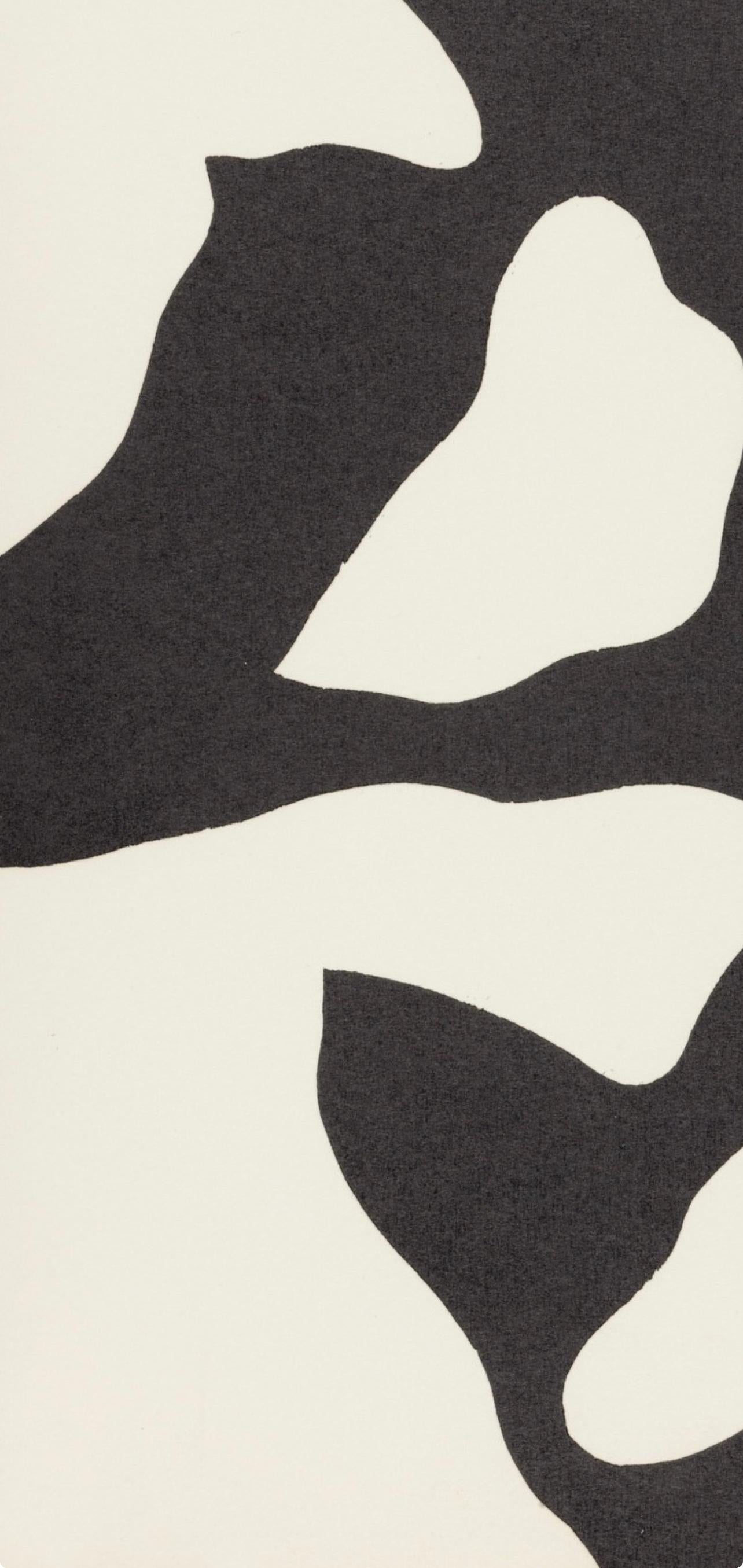 Composition (Arntz 148-175 ; Hagenbach A 25 ; Bolliger 54), Dreams and Projects - Beige Figurative Print par Jean Arp