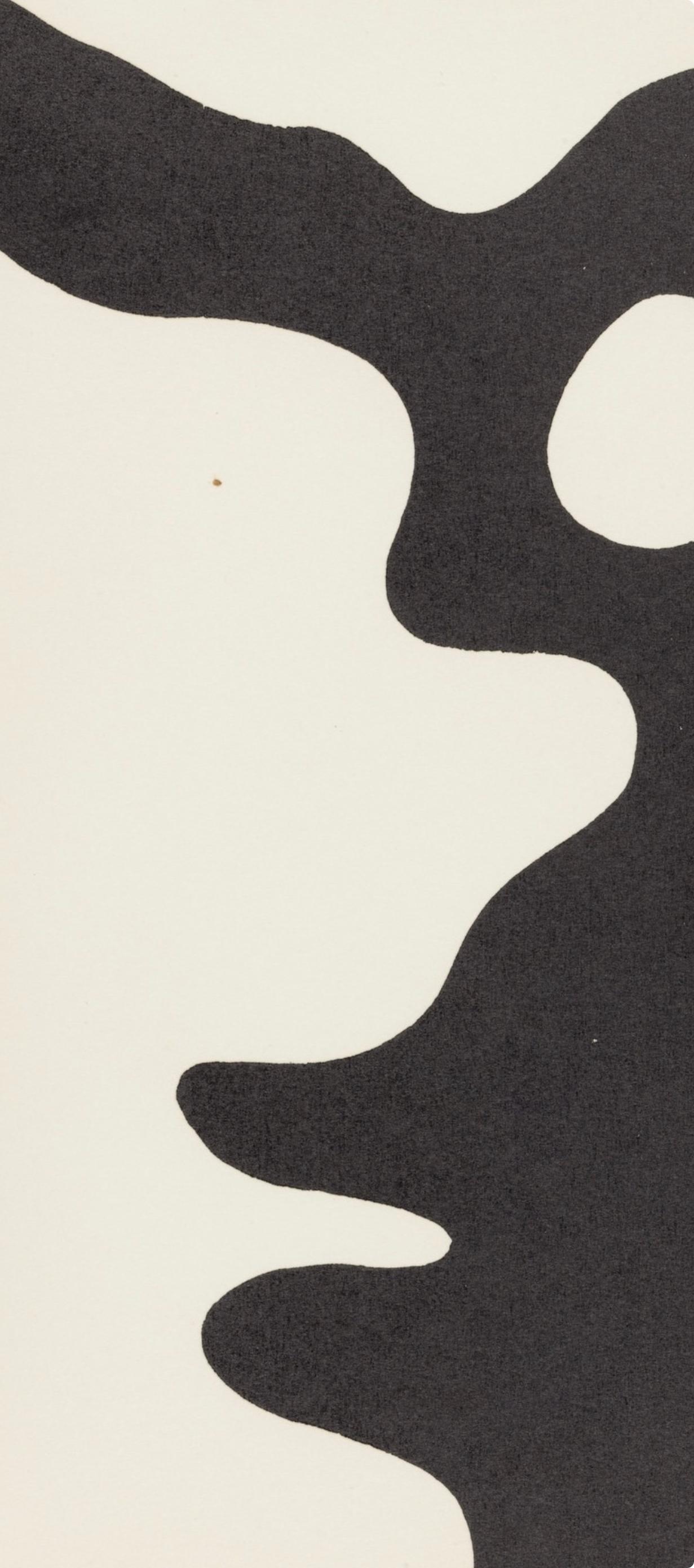 Composition (Arntz 148-175; Hagenbach A 25; Bolliger 54), Dreams and Projects - Beige Figurative Print by Jean Arp
