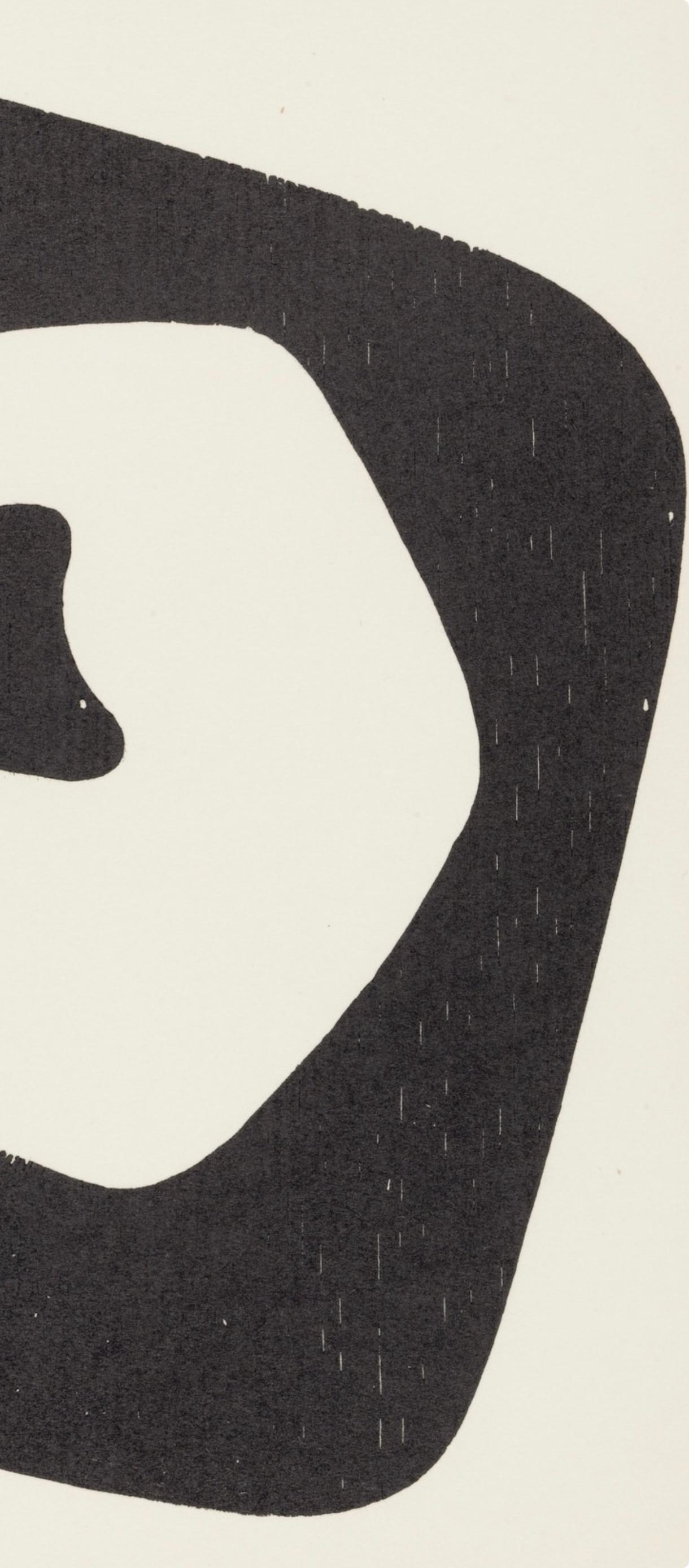 Composition (Arntz 148-175; Hagenbach A 25; Bolliger 54), Dreams and Projects - Beige Abstract Print by Jean Arp