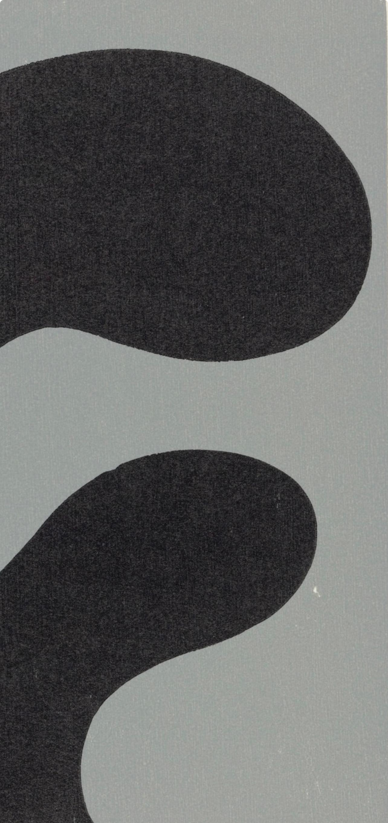 Composition (Arntz 148-175; Hagenbach A 25; Bolliger 54), Dreams and Projects - Gray Figurative Print by Jean Arp