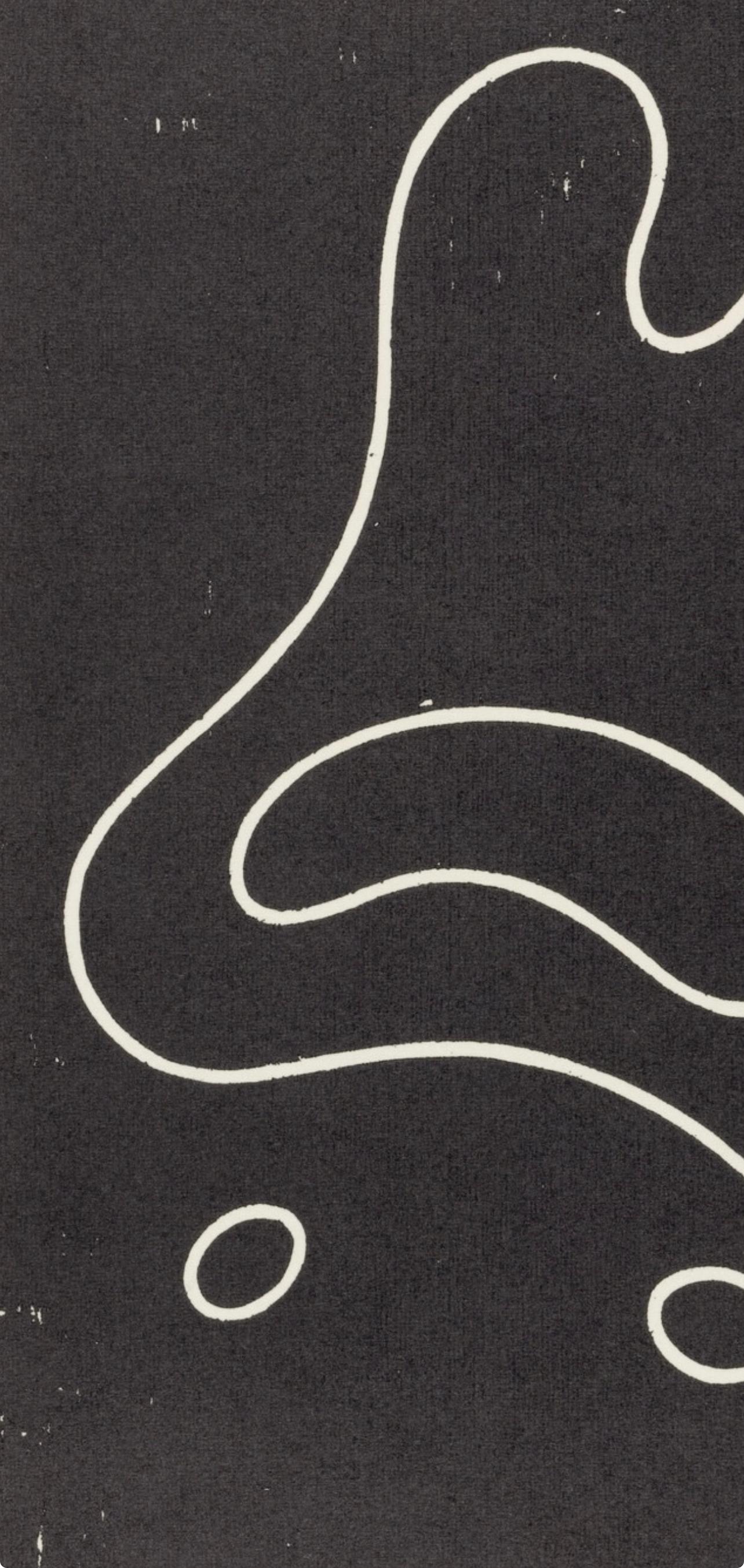 Composition (Arntz 148-175; Hagenbach A 25; Bolliger 54), Dreams and Projects - Black Figurative Print by Jean Arp