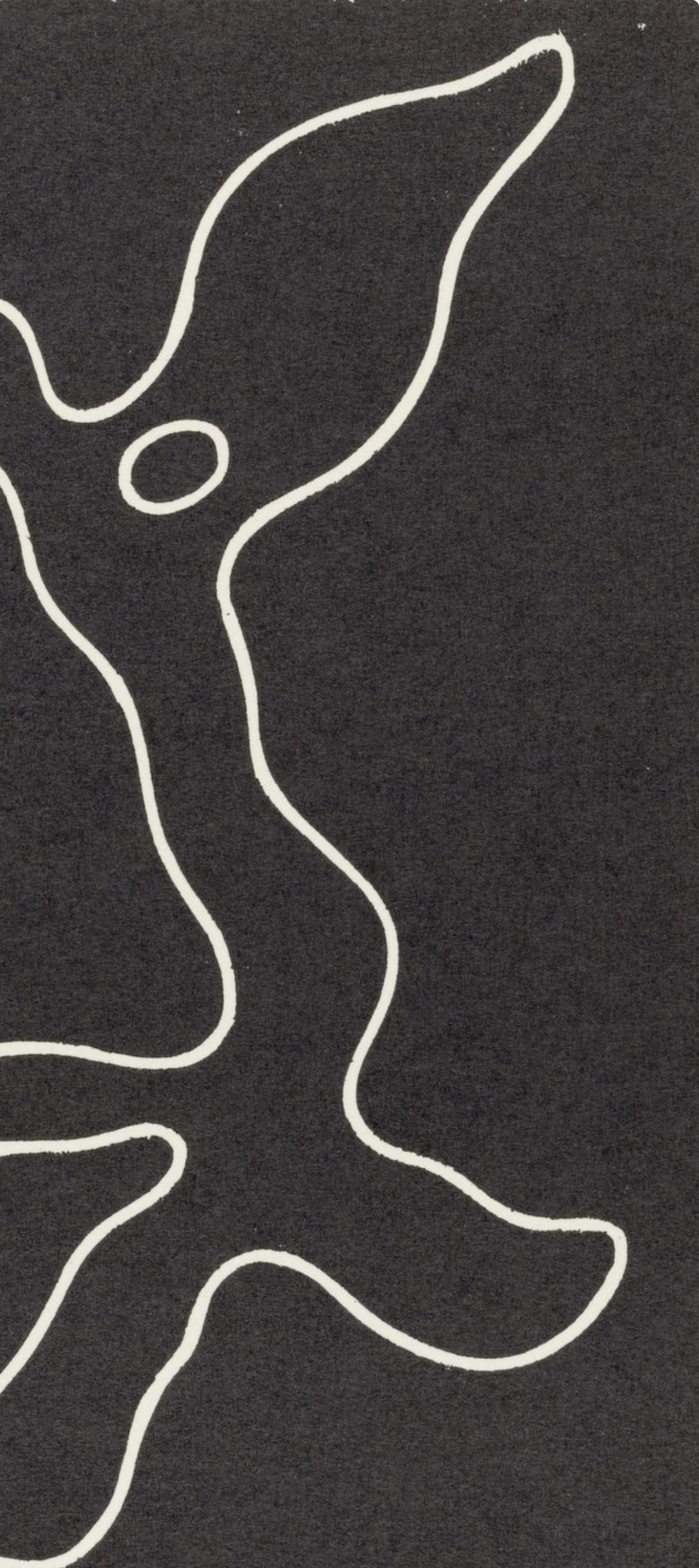 Composition (Arntz 148-175; Hagenbach A 25; Bolliger 54), Dreams and Projects - Black Figurative Print by Jean Arp