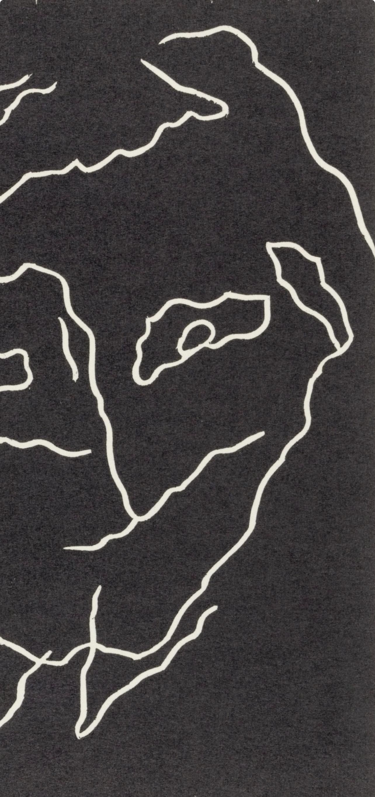 Composition (Arntz 148-175; Hagenbach A 25; Bolliger 54), Dreams and Projects - Black Figurative Print by Jean Arp