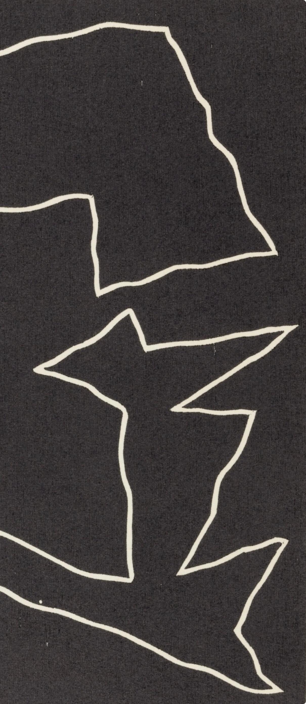 Composition (Arntz 148-175; Hagenbach A 25; Bolliger 54), Dreams and Projects - Black Figurative Print by Jean Arp