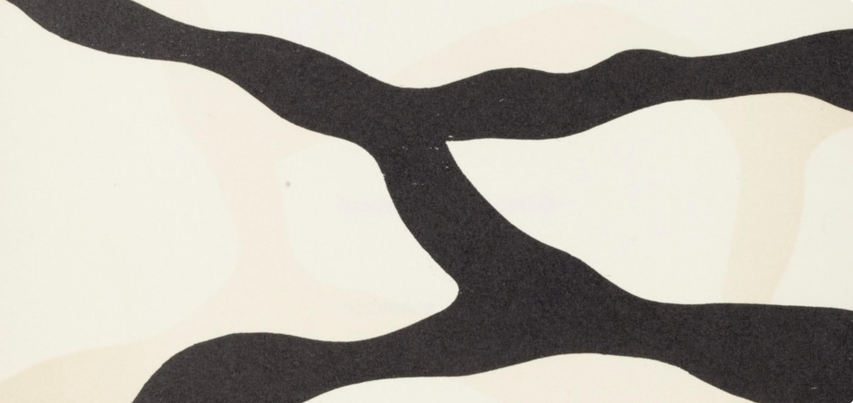 Composition (Arntz 148-175; Hagenbach A 25; Bolliger 54), Dreams and Projects - White Figurative Print by Jean Arp