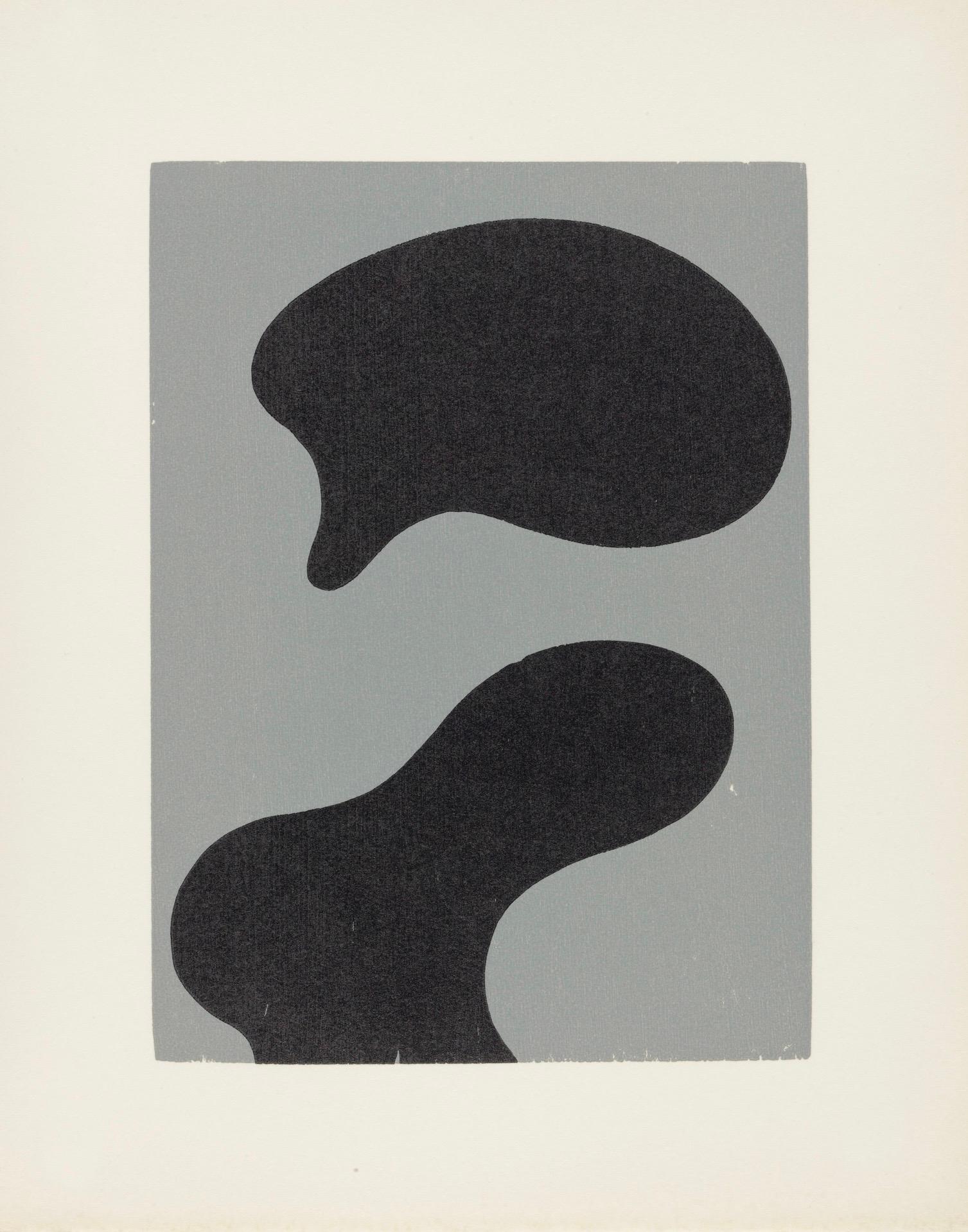 Woodcut on vélin d’Arches paper. Inscription: Unsigned and unnumbered, as issued. Good condition. Notes: From the folio, Jean Arp, Dreams and Projects, 1951-1952. Published by Curt Valentin, New York; printed by Fequet et Baudier, Paris. Excerpted