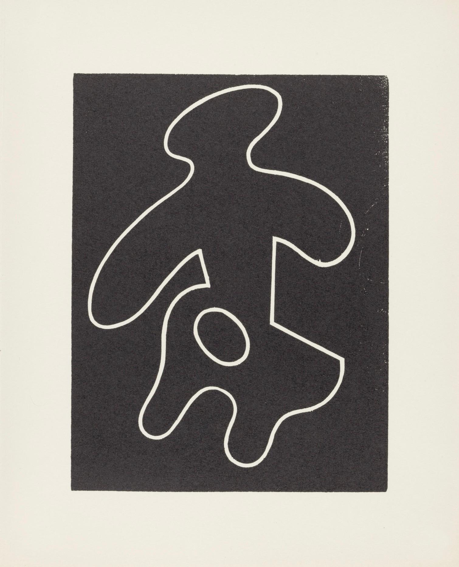 Woodcut on vélin d’Arches paper. Inscription: Unsigned and unnumbered, as issued. Good condition. Notes: From the folio, Jean Arp, Dreams and Projects, 1951-1952. Published by Curt Valentin, New York; printed by Fequet et Baudier, Paris. Excerpted