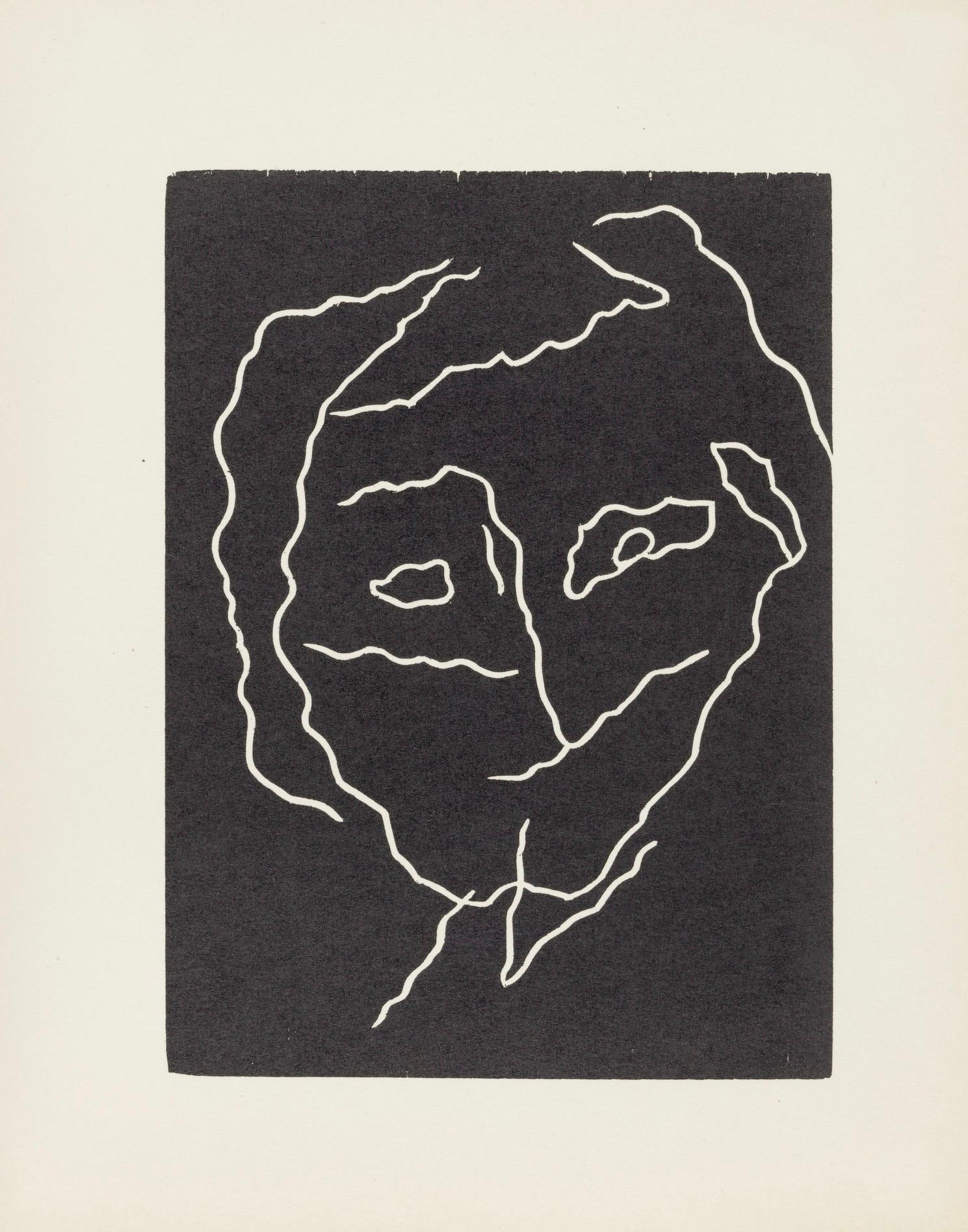 Woodcut on vélin d’Arches paper. Inscription: Unsigned and unnumbered, as issued. Good condition. Notes: From the folio, Jean Arp, Dreams and Projects, 1951-1952. Published by Curt Valentin, New York; printed by Fequet et Baudier, Paris. Excerpted