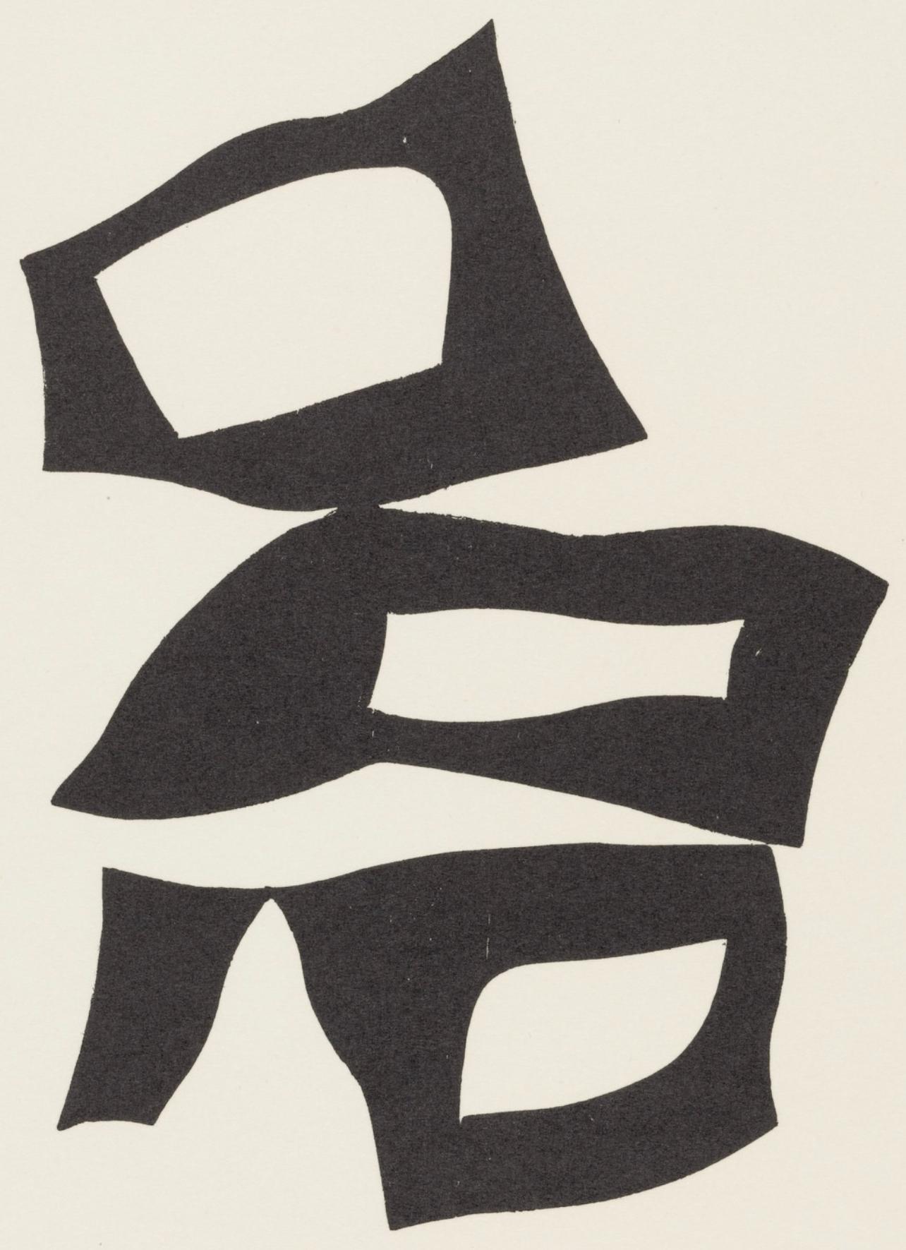 Jean Arp Figurative Print - Composition (Arntz 148-175; Hagenbach A 25; Bolliger 54), Dreams and Projects