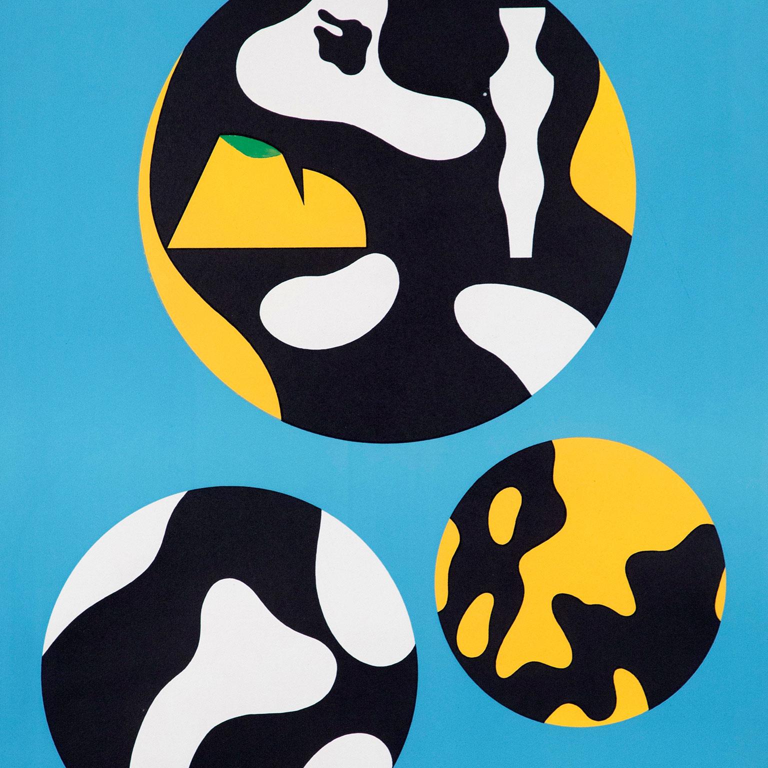 Della famiglia degli Étoiles - Abstract Print Grigio di Jean Arp