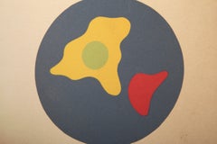 Formen im Kreis (Carte de Voeux), Woodcut by Jean Arp