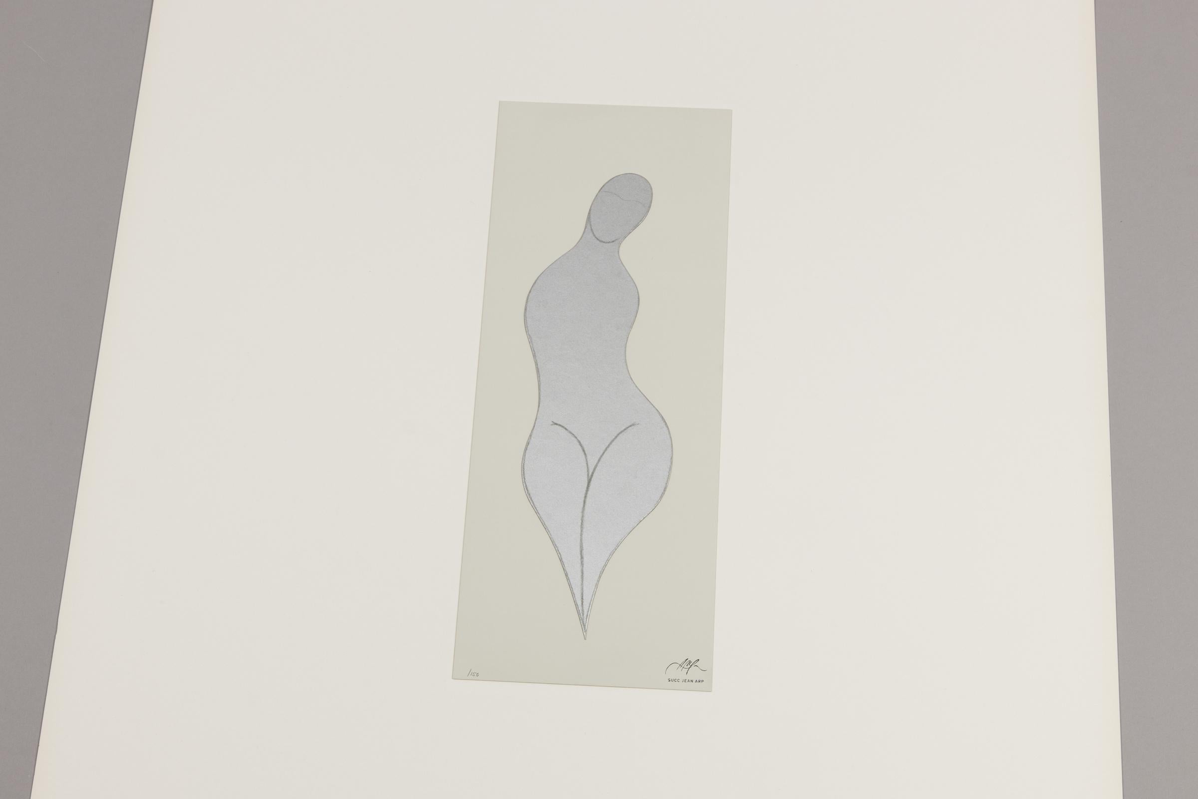 Jean Arp, Poupée - Screenprint Collage, Modern Art For Sale 1