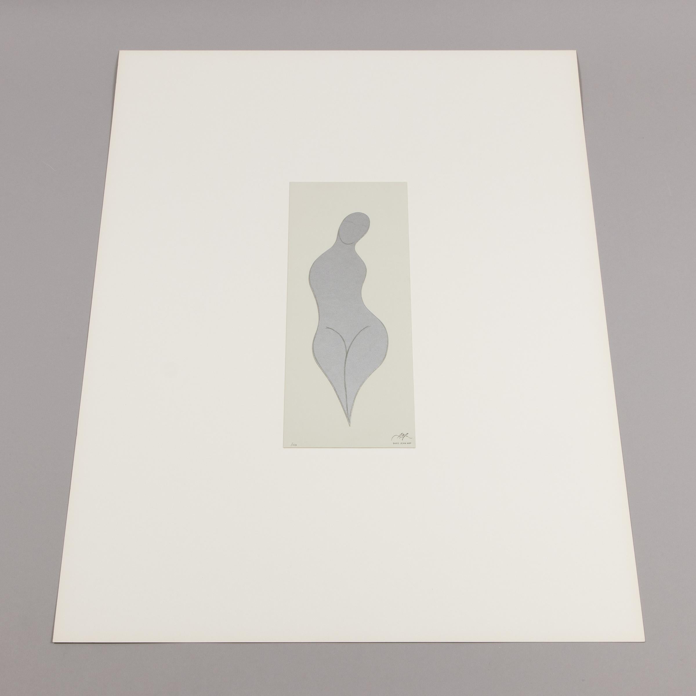 Jean Arp, Poupée - Screenprint Collage, Modern Art For Sale 3