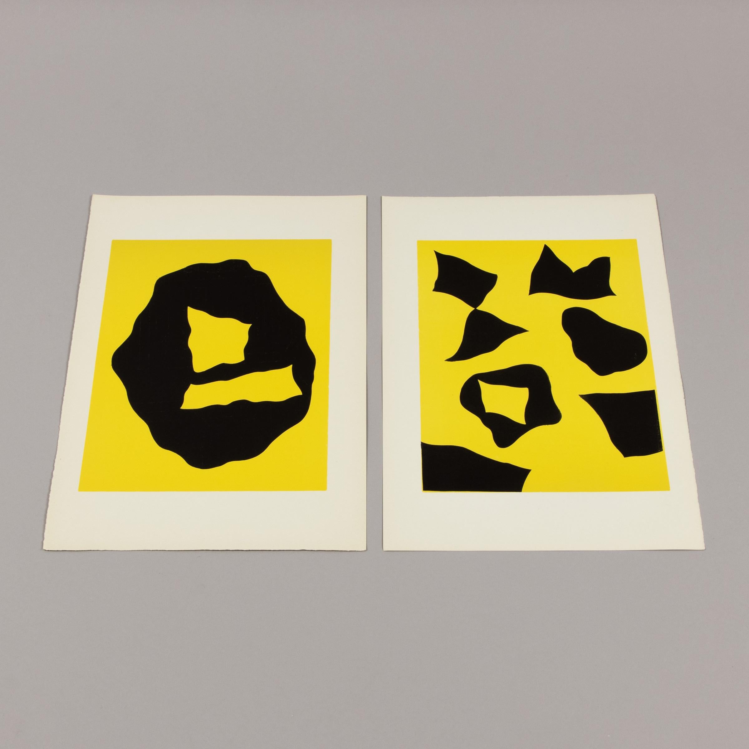 Jean Arp, Set of 2 Woodcuts, Original Prints from 1958 For Sale 5