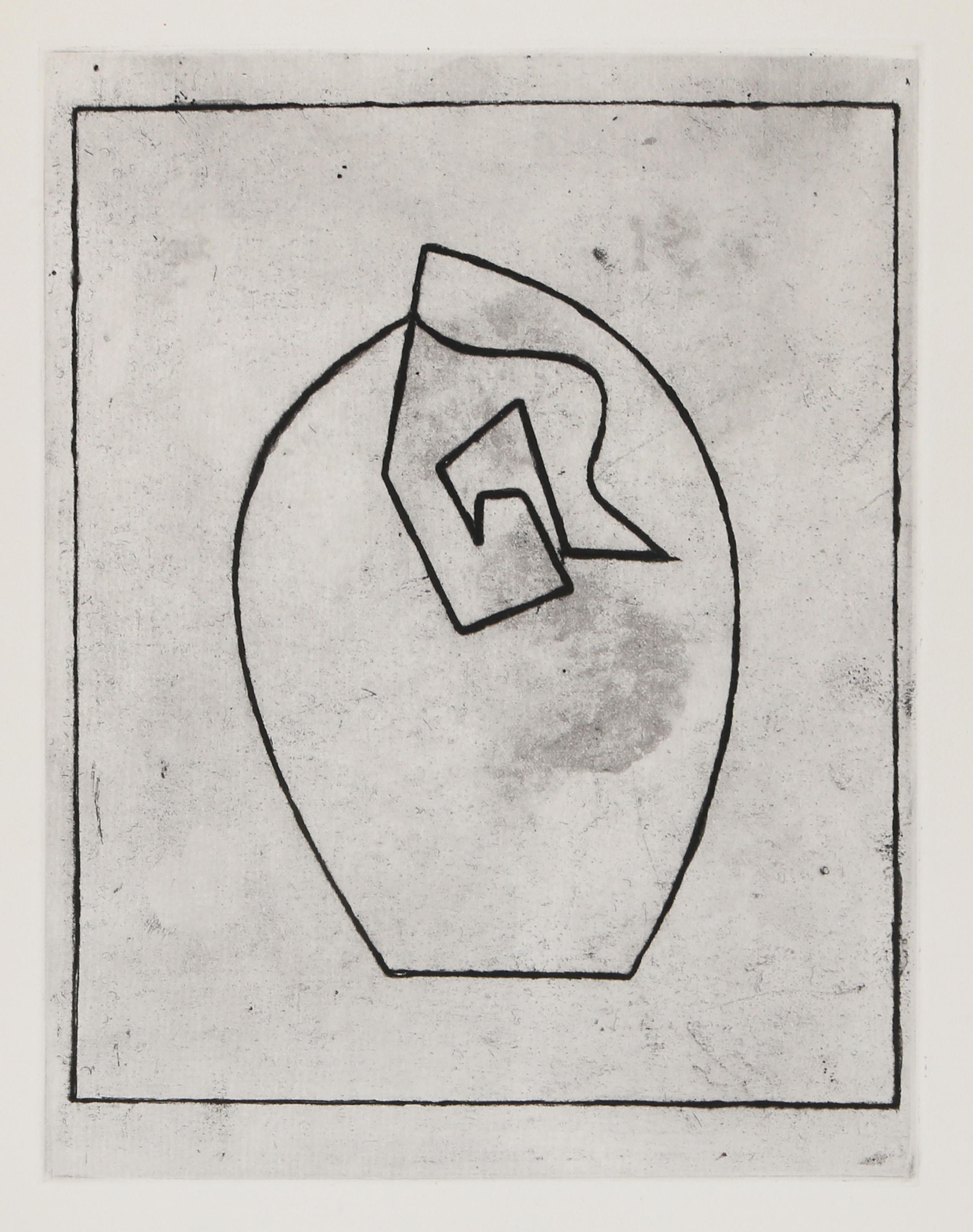 Jean Arp, French (1886 - 1966) - La Cathedrale est Un Coeur, Portfolio:  Vers Le Blanc Infini, Year:  1960, Medium:  Etching on BFK Rives, Edition:  349/499, Image Size:  10.5 x 8.25 inches, Size:  15 x 11 in. (38.1 x 27.94 cm), Printer:  George
