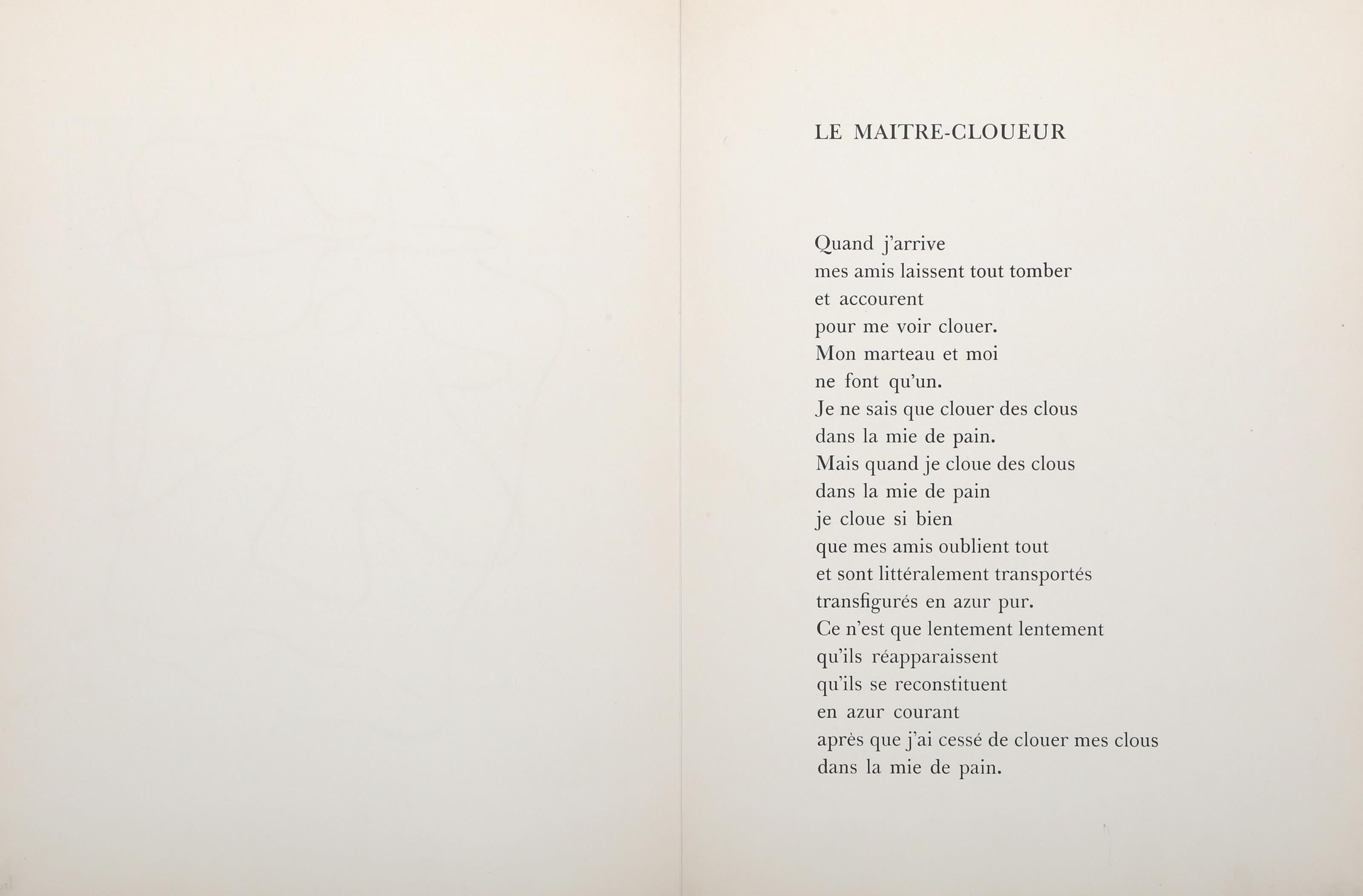 La Maitre-Cloueur, Minimalist Etching by Jean Arp For Sale 3