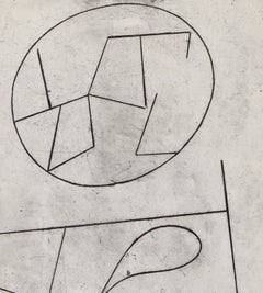 Poupee, Minimalist Etching by Jean Arp