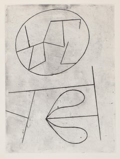 Poupee, Minimalist Etching by Jean Arp