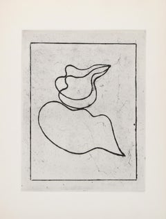 Precipice, Minimalist Etching by Jean Arp