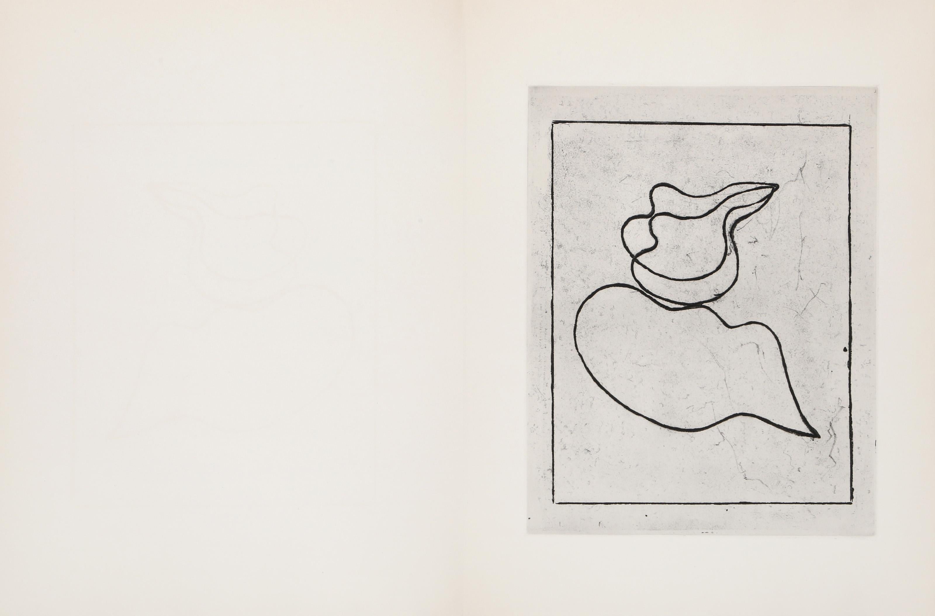 Precipice, Minimalist Etching by Jean Arp For Sale 2