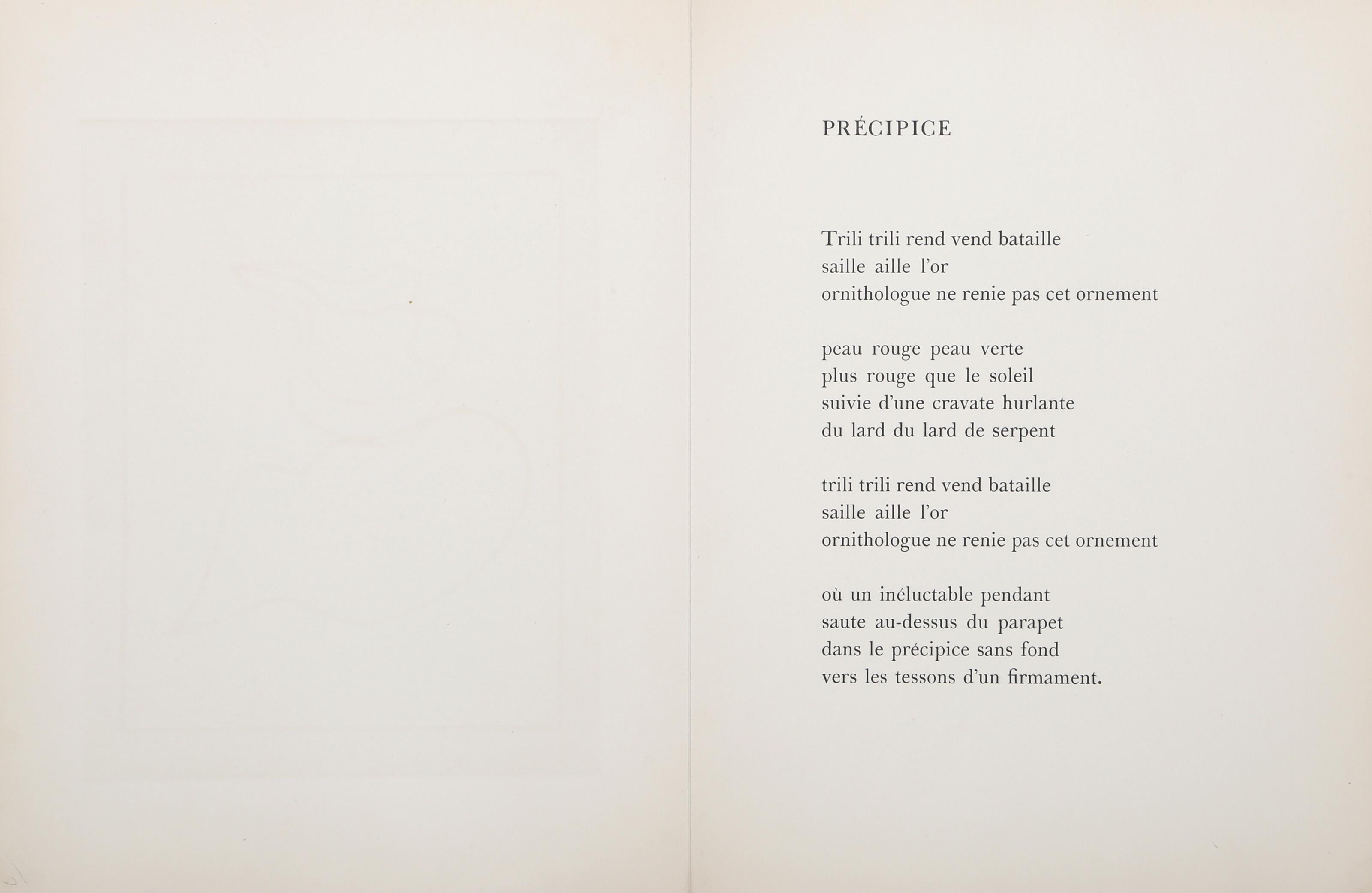 Precipice, Minimalist Etching by Jean Arp For Sale 3