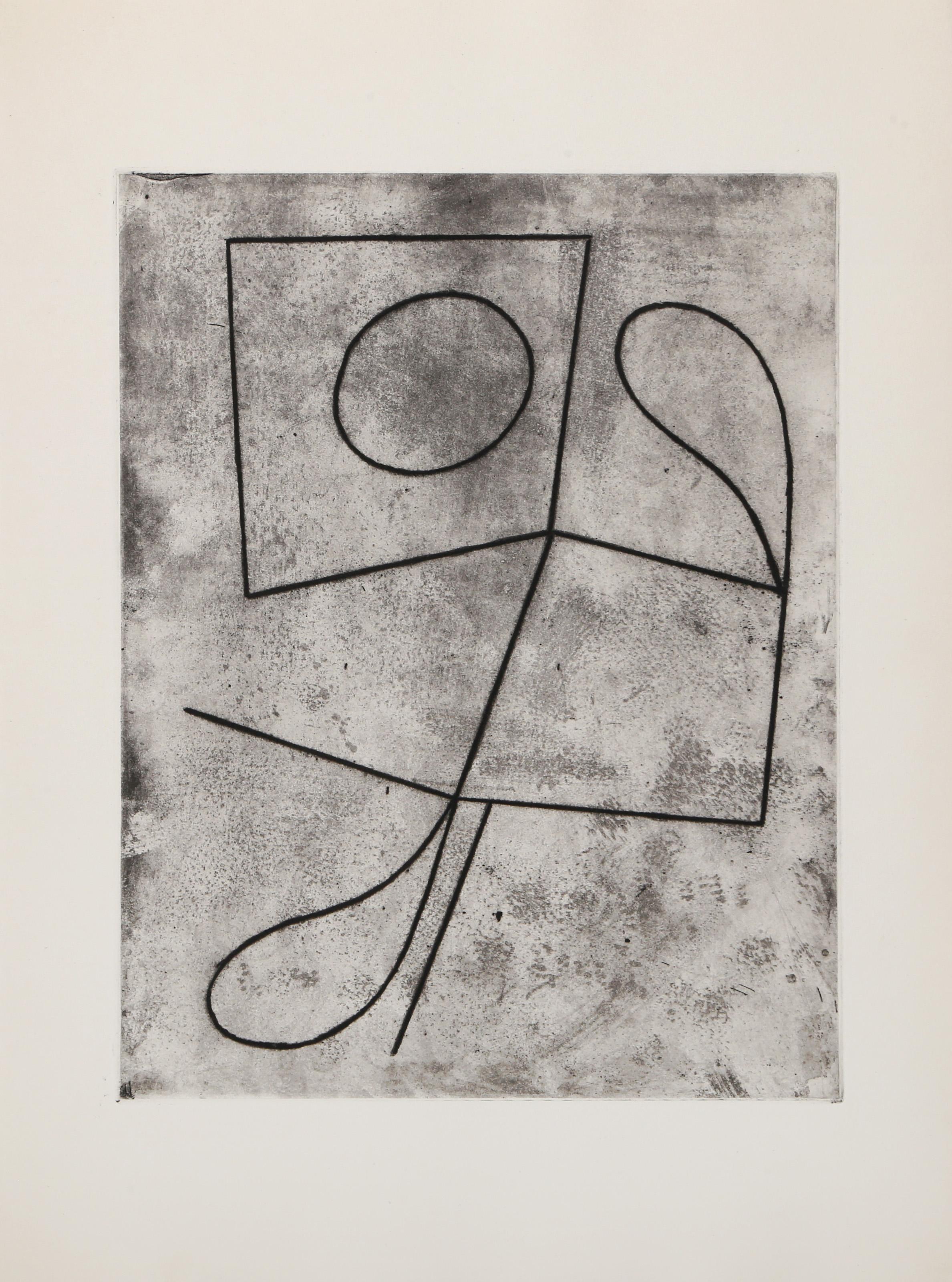 Qu'est-Ce Que C'est Que Ca, Minimalist Etching by Jean Arp For Sale 1