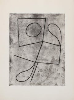 Qu'est-Ce Que C'est Que Ca, Minimalist Etching by Jean Arp