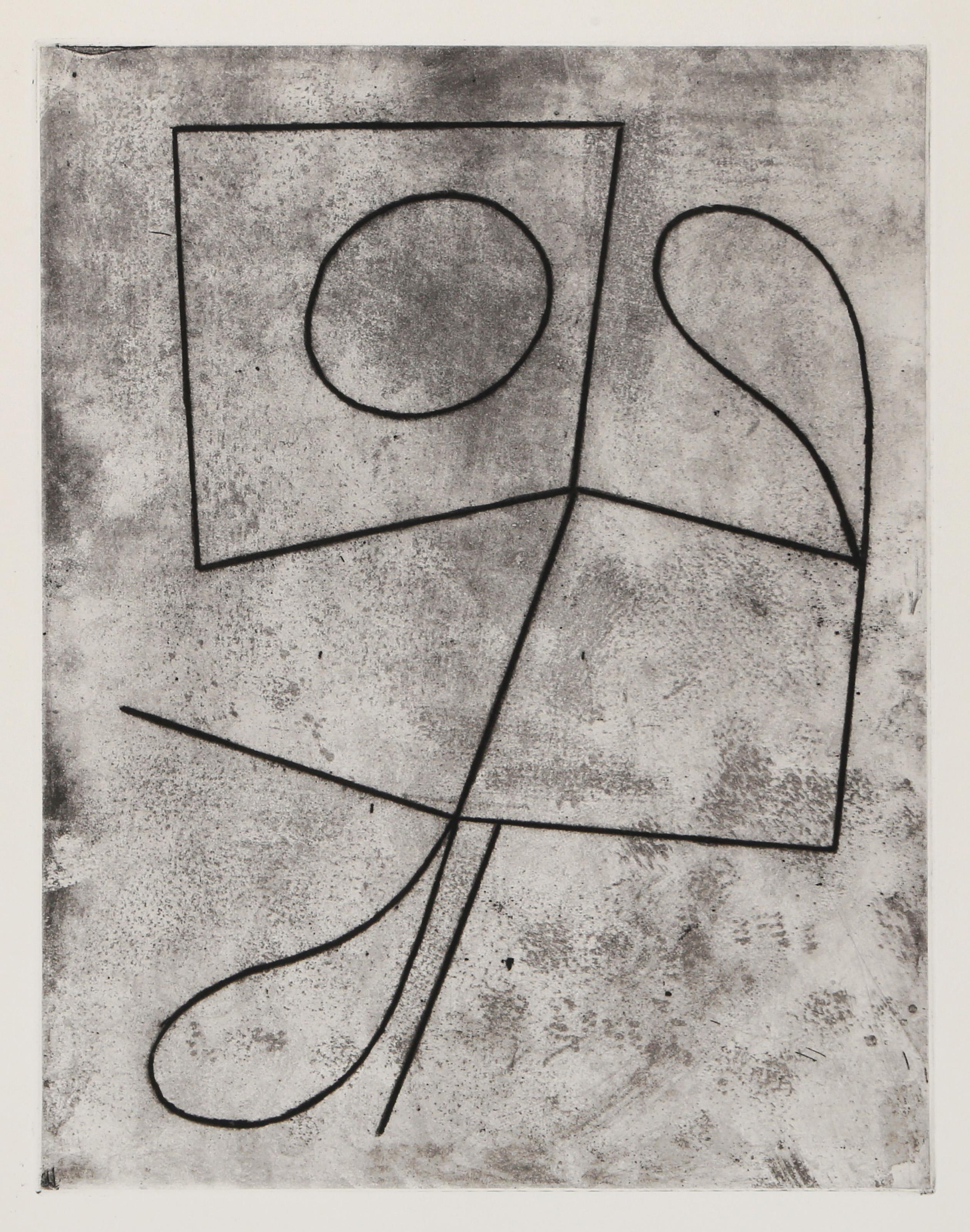 Jean Arp, French (1886 - 1966) - Qu'est-Ce Que C'est Que Ca, Portfolio:  Vers Le Blanc Infini, Year:  1960, Medium:  Etching on BFK Rives, Edition:  349/499, Image Size:  10.75 x 8.25 inches, Size:  15 x 11 in. (38.1 x 27.94 cm), Printer:  George