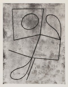 Qu'est-Ce Que C'est Que Ca, Minimalist Etching by Jean Arp