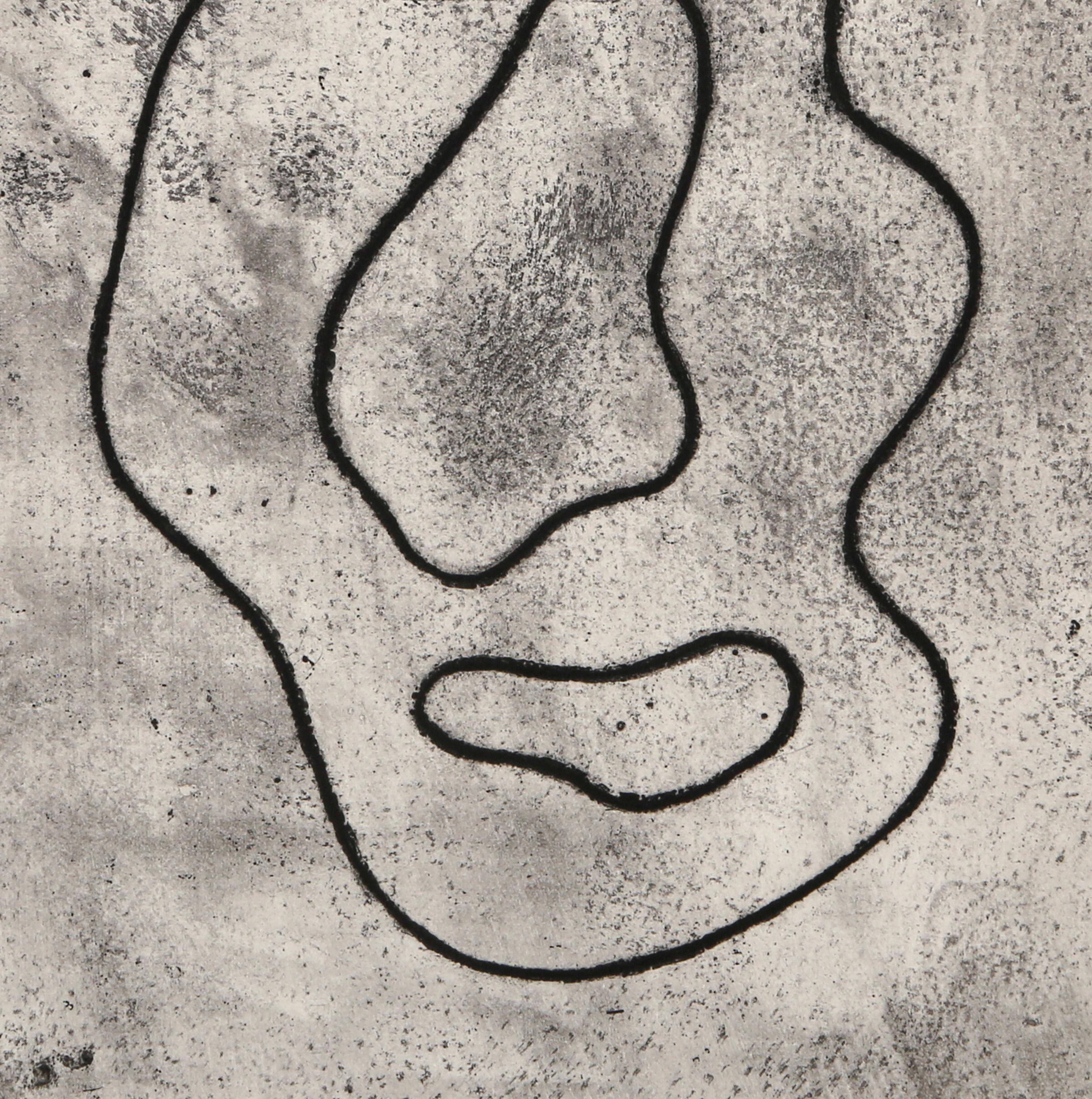 Une Onde Blanche, Minimalist Etching by Jean Arp For Sale 1