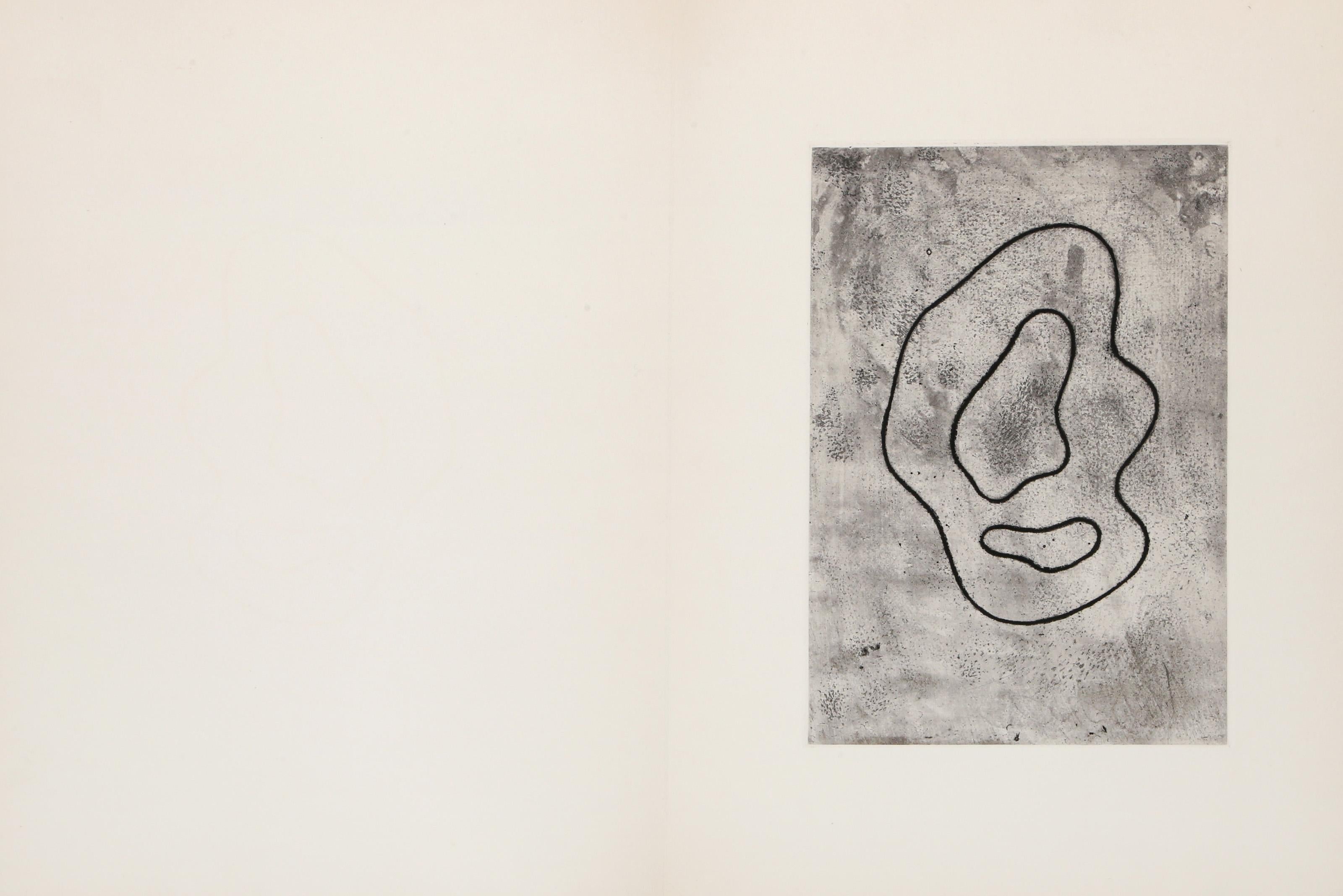 Une Onde Blanche, Minimalist Etching by Jean Arp For Sale 2