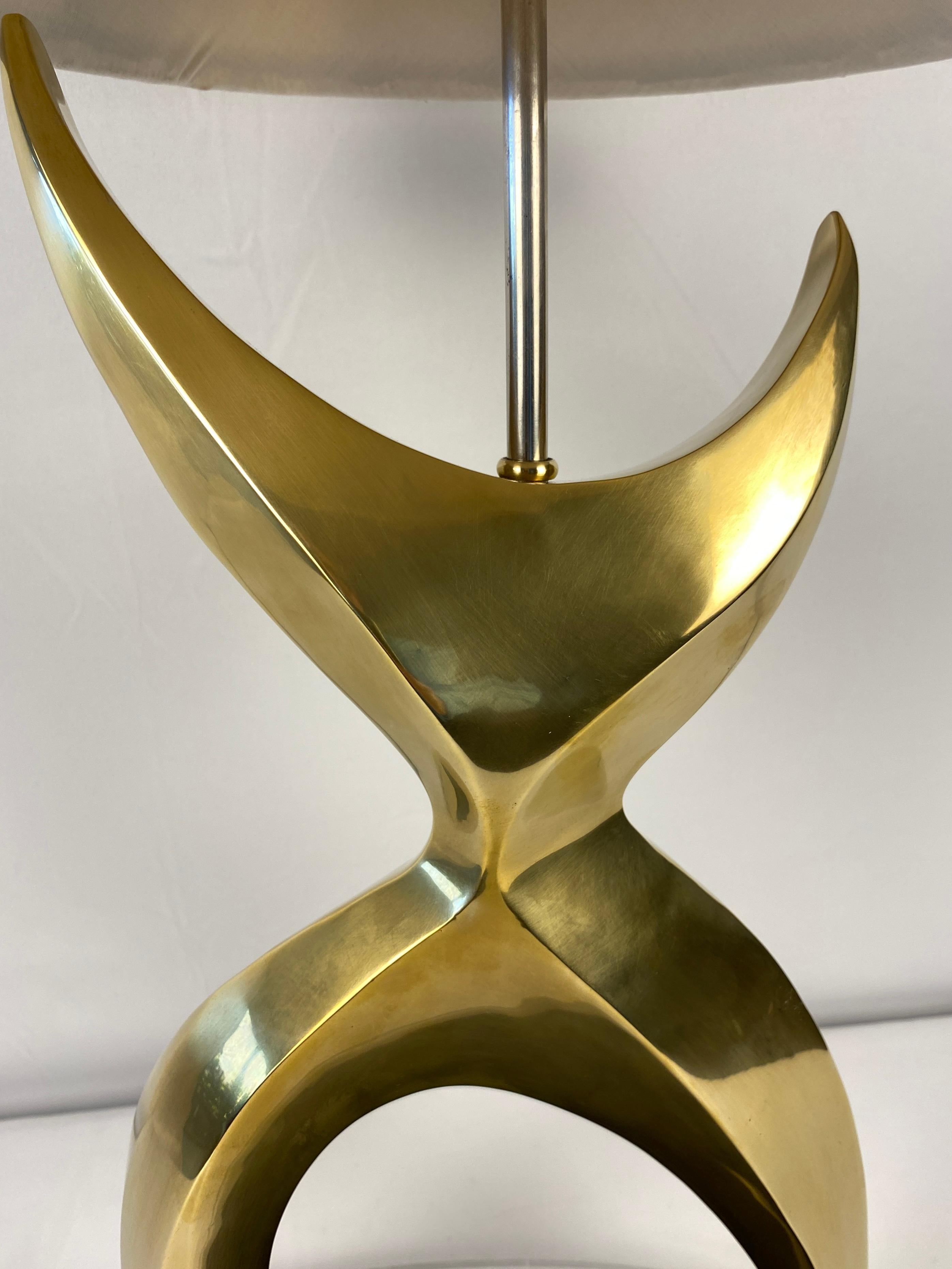 Jean Arp Sculpted Lamp or Philippe Jean for Laurel Brutalist Style Table Lamp For Sale 11