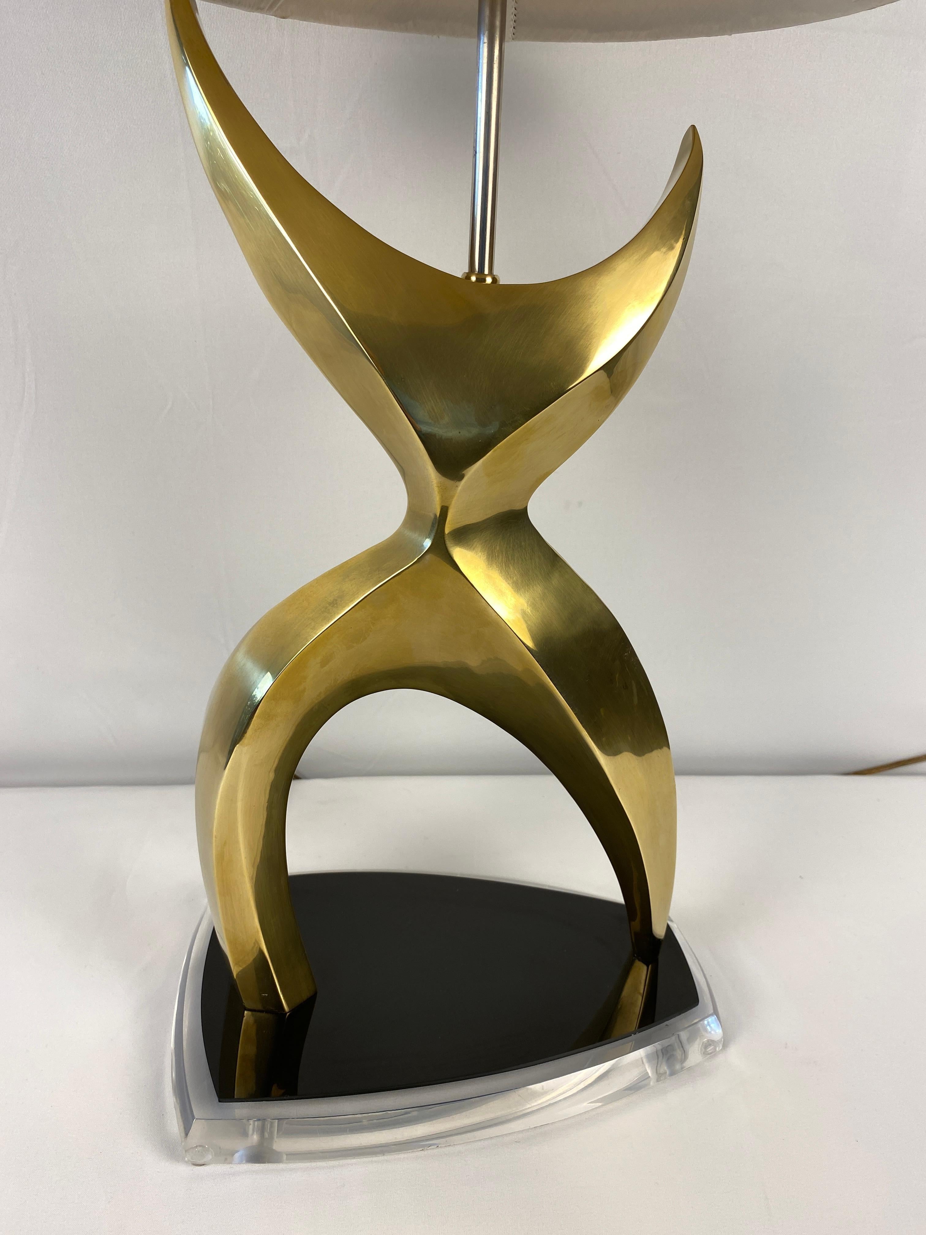 Jean Arp Sculpted Lamp or Philippe Jean for Laurel Brutalist Style Table Lamp For Sale 13