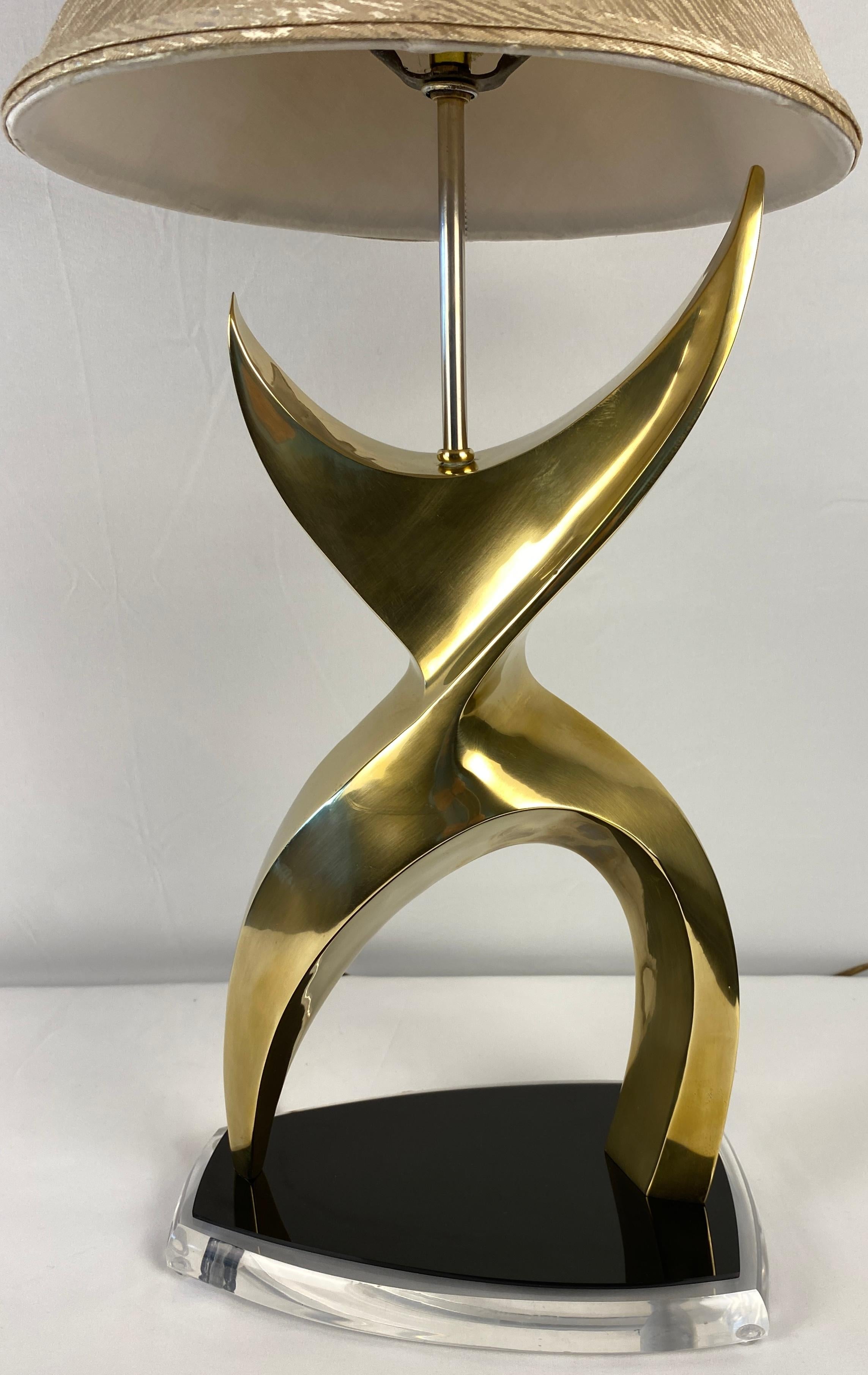 Mid-Century Modern Jean Arp Sculpted Lamp or Philippe Jean for Laurel Brutalist Style Table Lamp For Sale