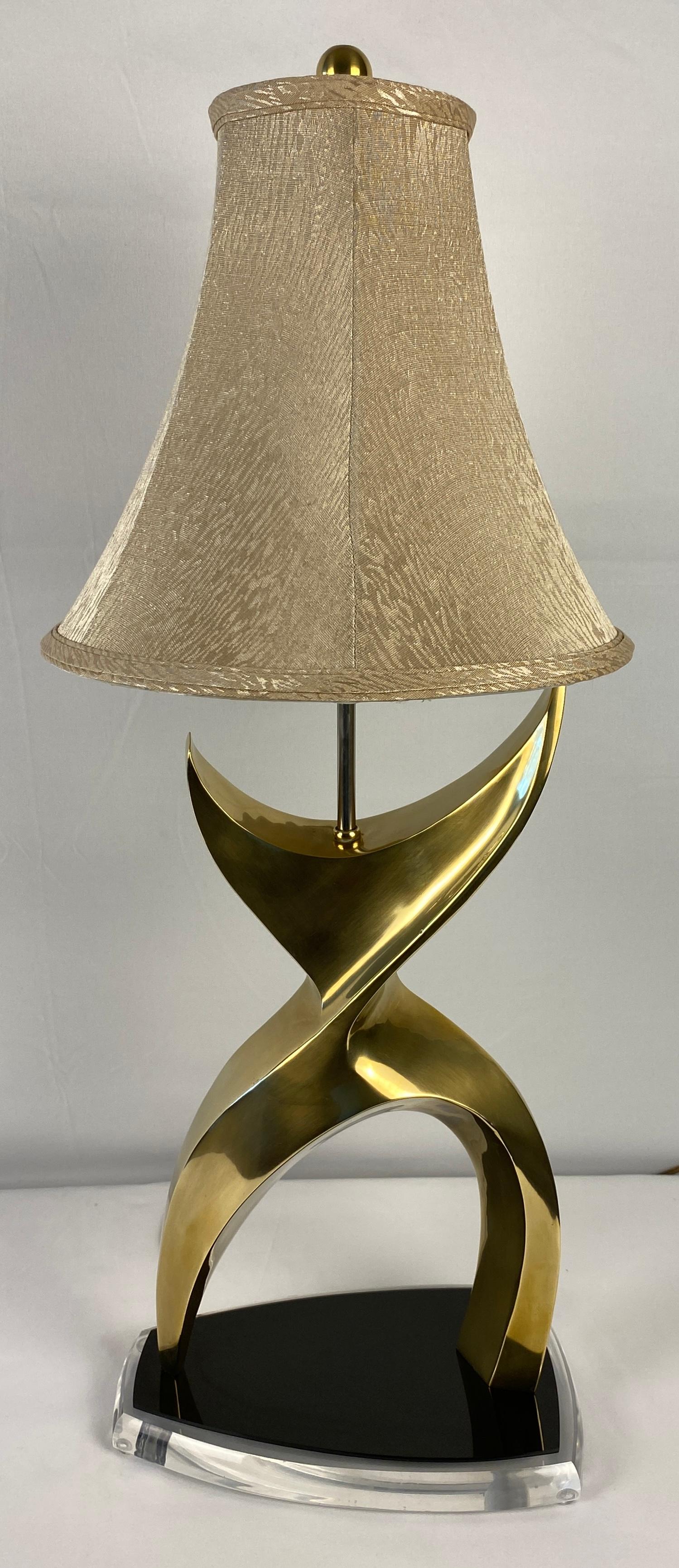 French Jean Arp Sculpted Lamp or Philippe Jean for Laurel Brutalist Style Table Lamp For Sale
